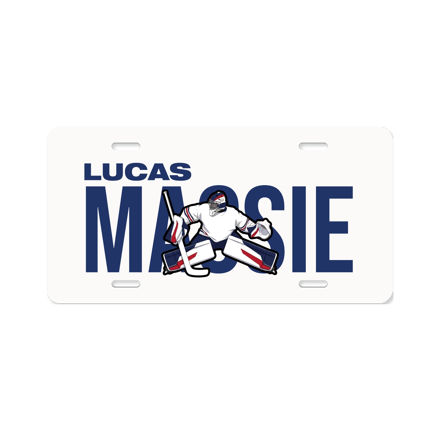 License Plate — Player Name in Classic