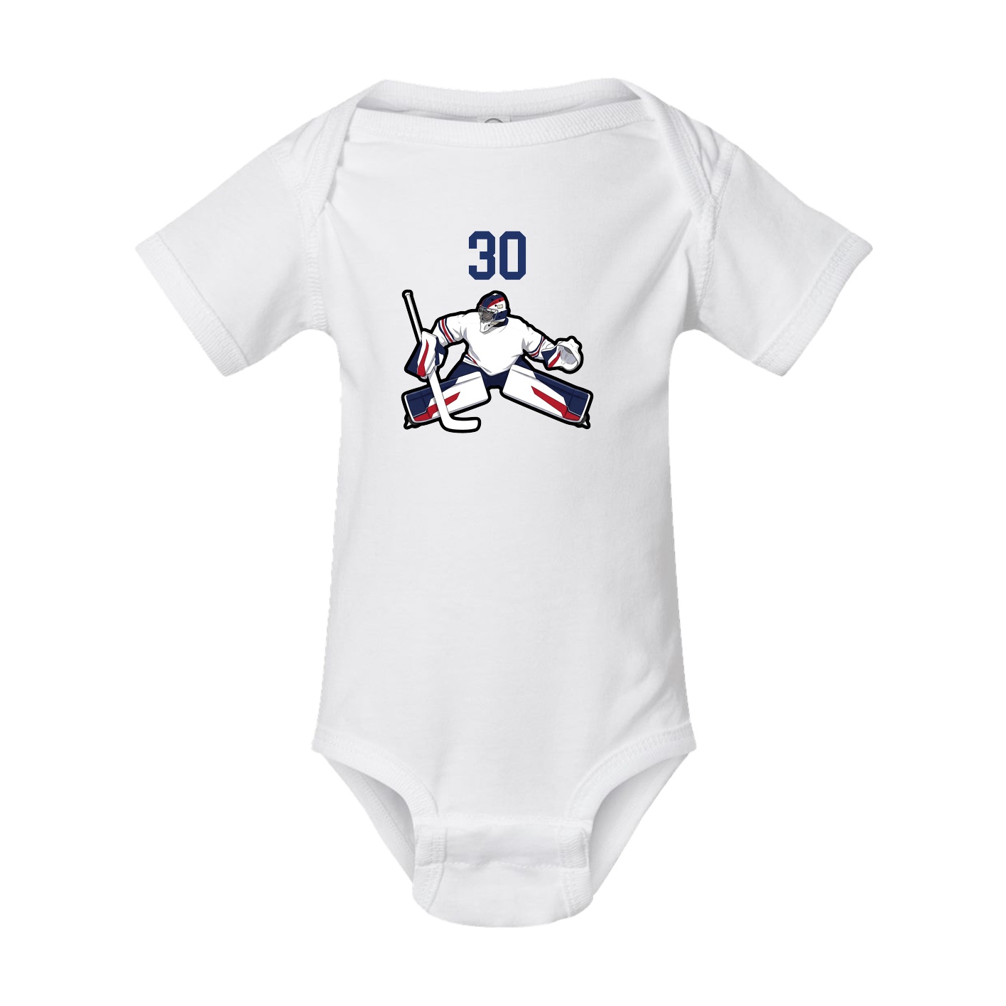 Baby Onesie — Number Top in White
