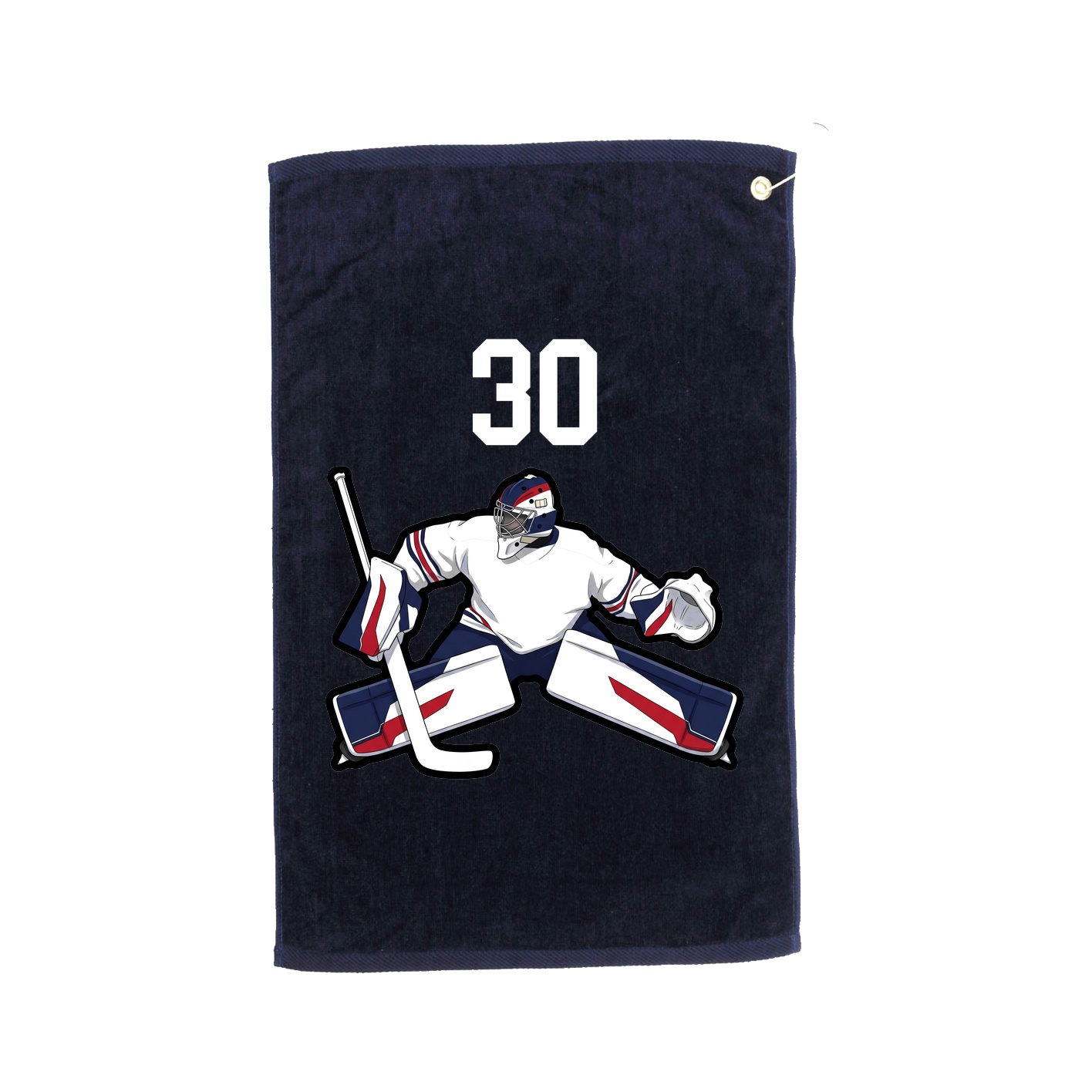 Golf Towel — Number Top in Navy