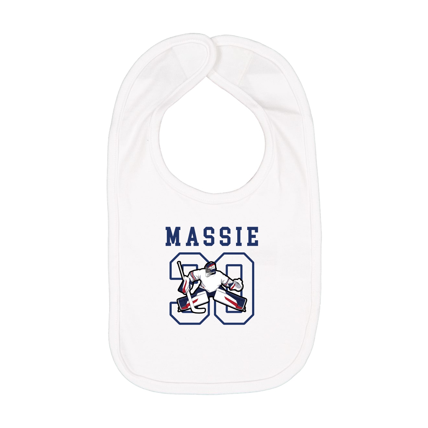 Infant Bib — Shirsey in White
