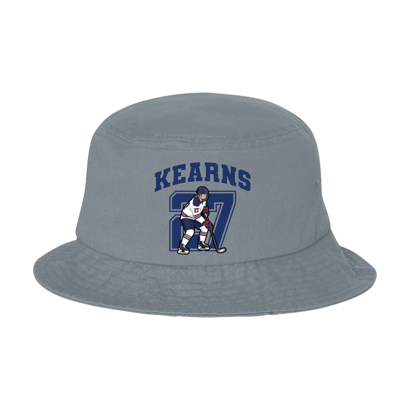 Bucket Cap — Number in Grey
