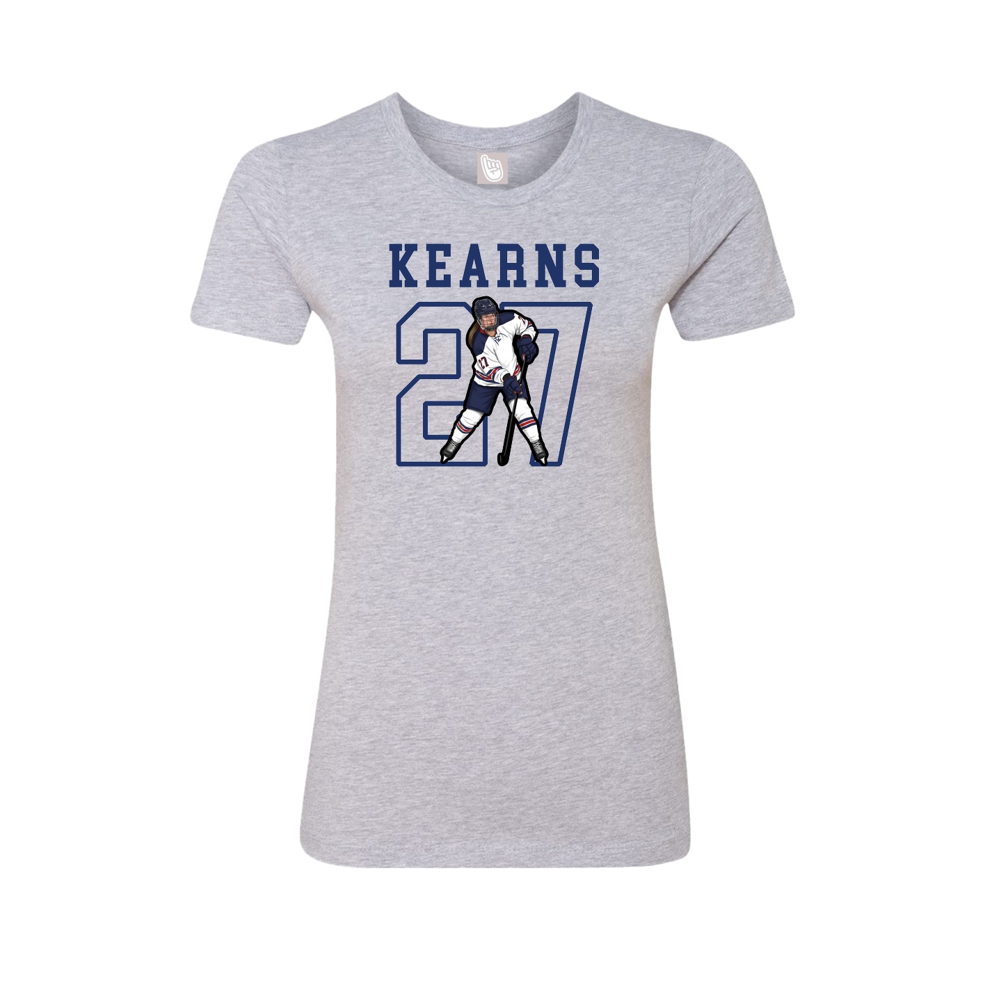 Fitted Women's Tee — Shirsey in Grey
