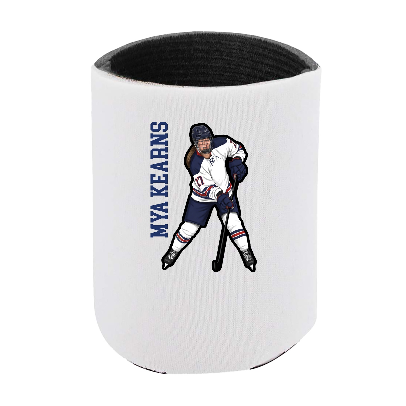 Can Holder — Name Vertical in White