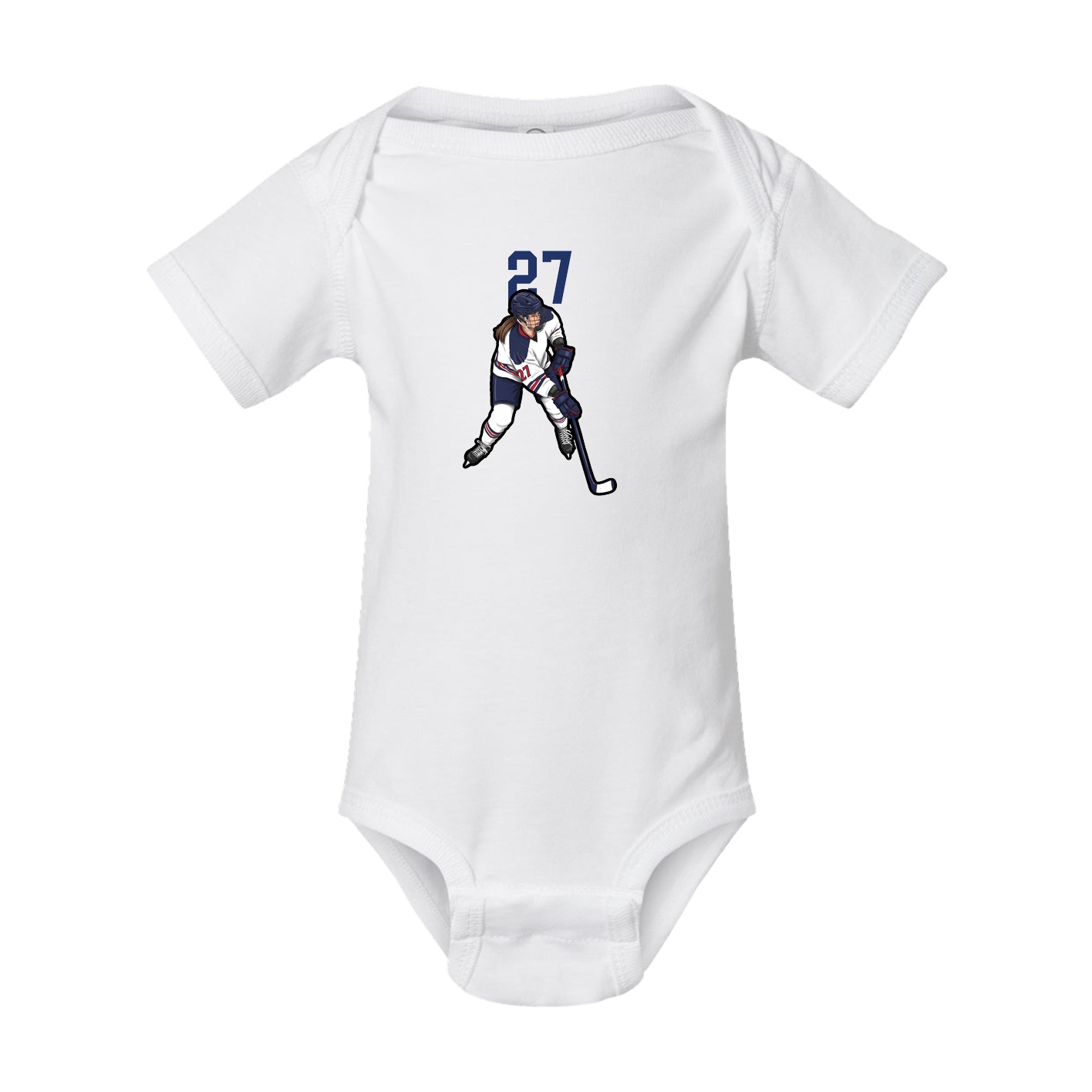 Baby Onesie — Number Top in White