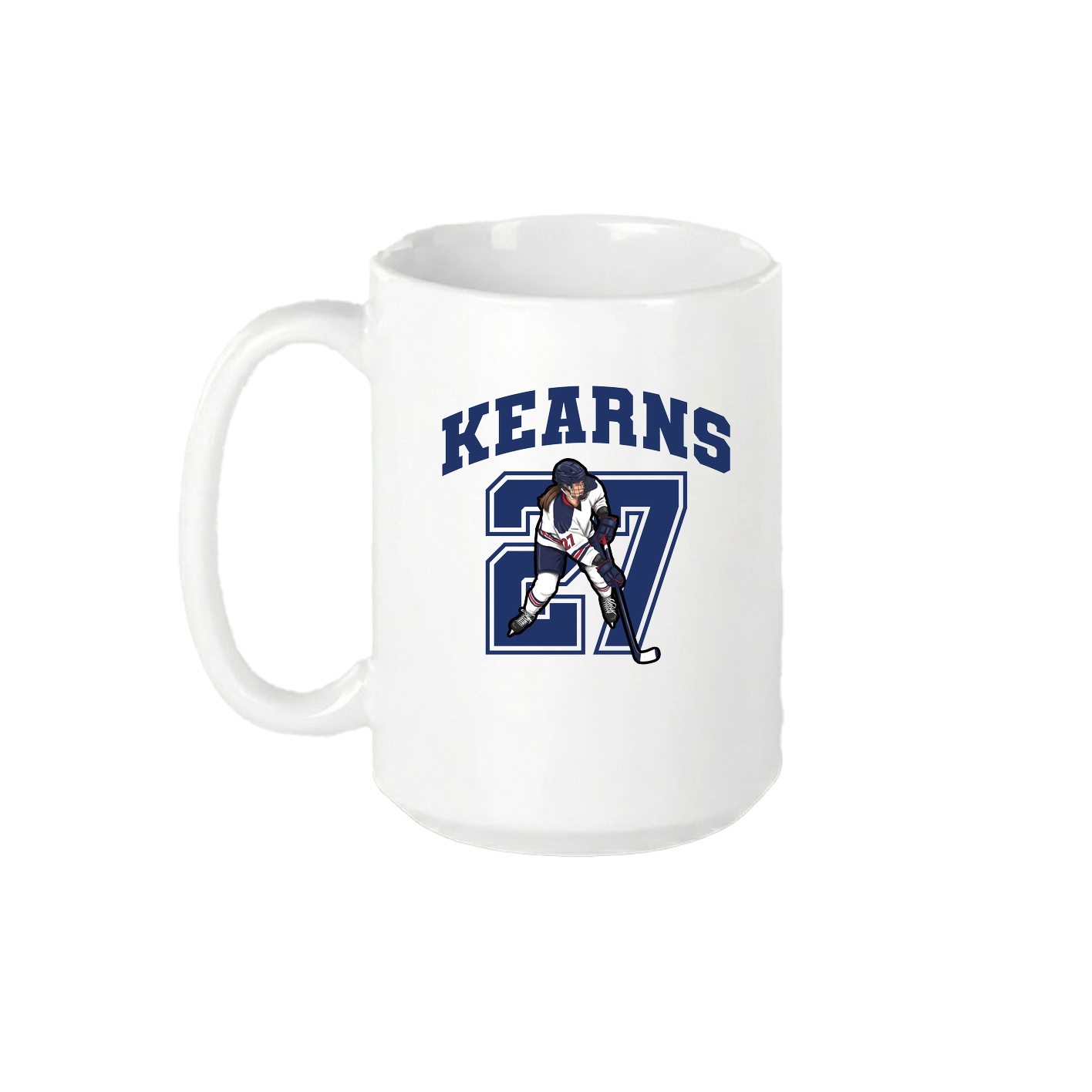 15oz Coffee Mug — Number in White