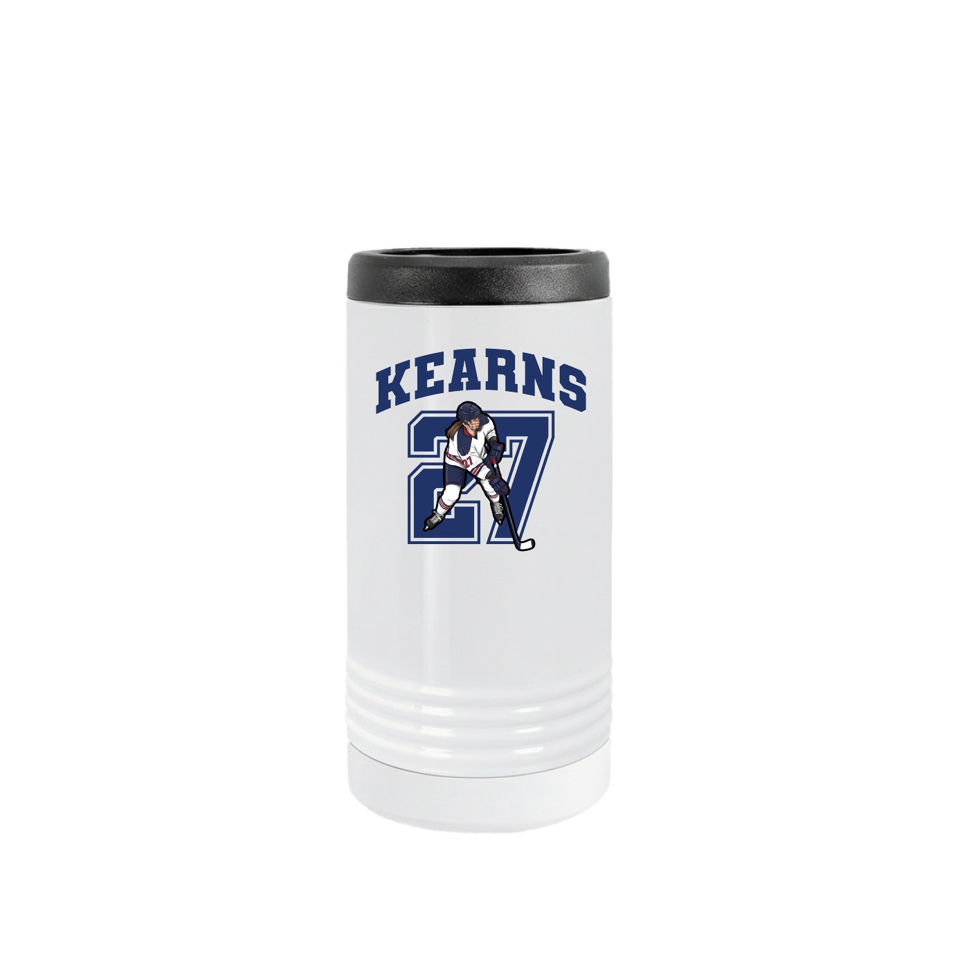 Slim Beverage Holder — Number in White
