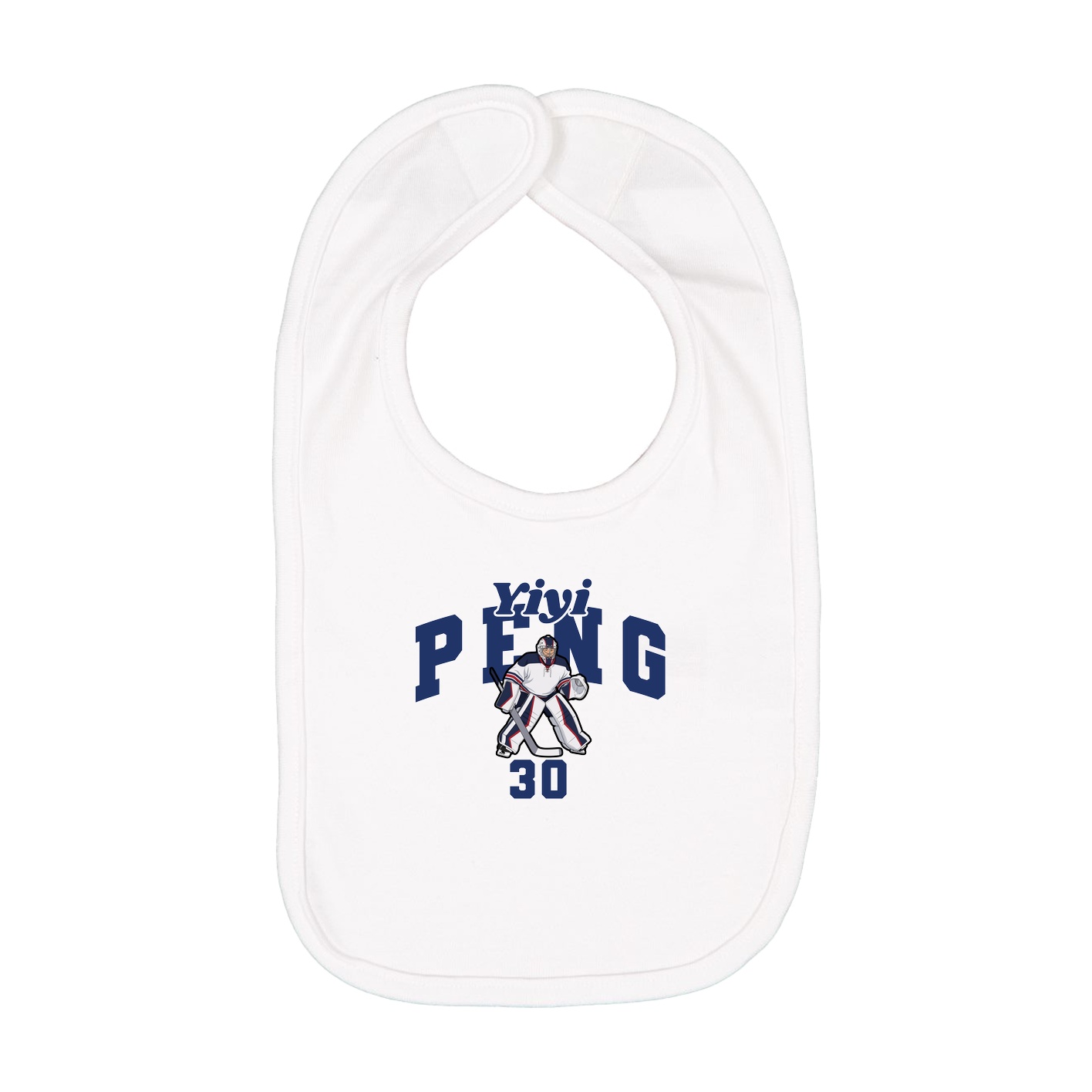 Infant Bib — Signature Arch in White