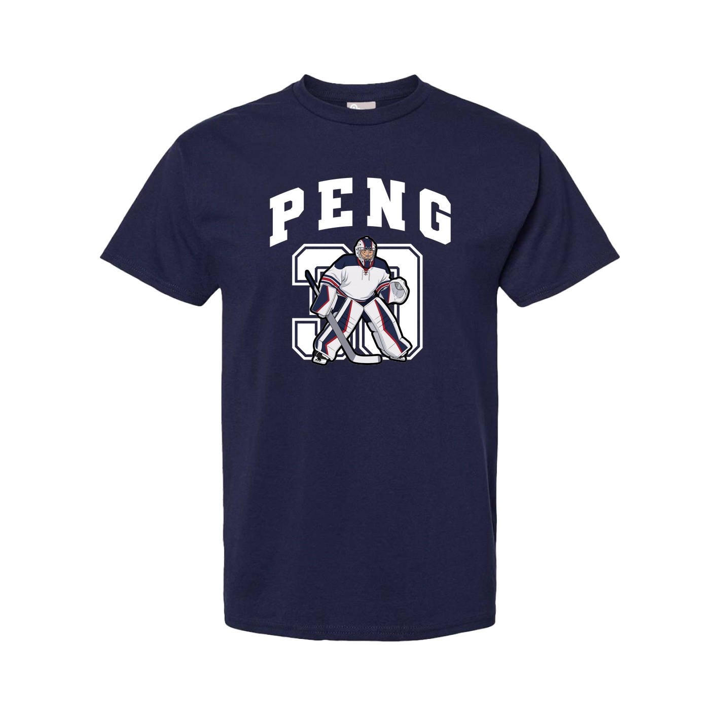Youth Tee — Number in Navy