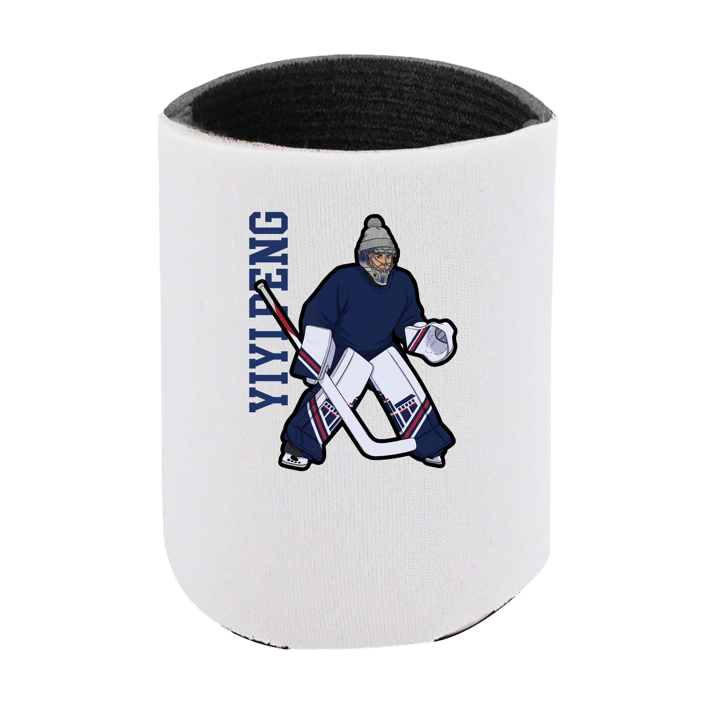 Can Holder — Name Vertical in White