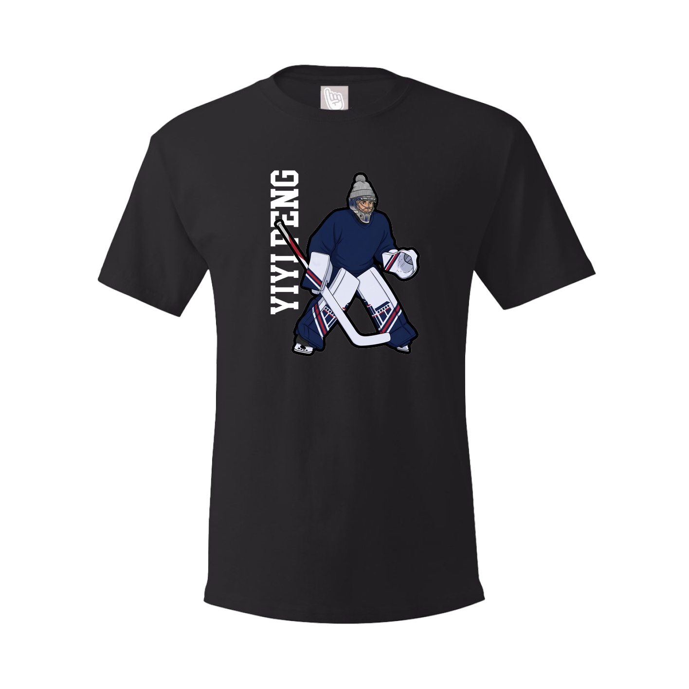 Tee — Name Vertical in Black