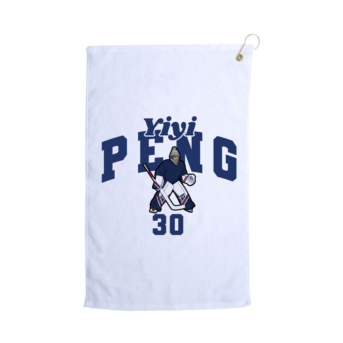 Golf Towel — Signature Arch in White