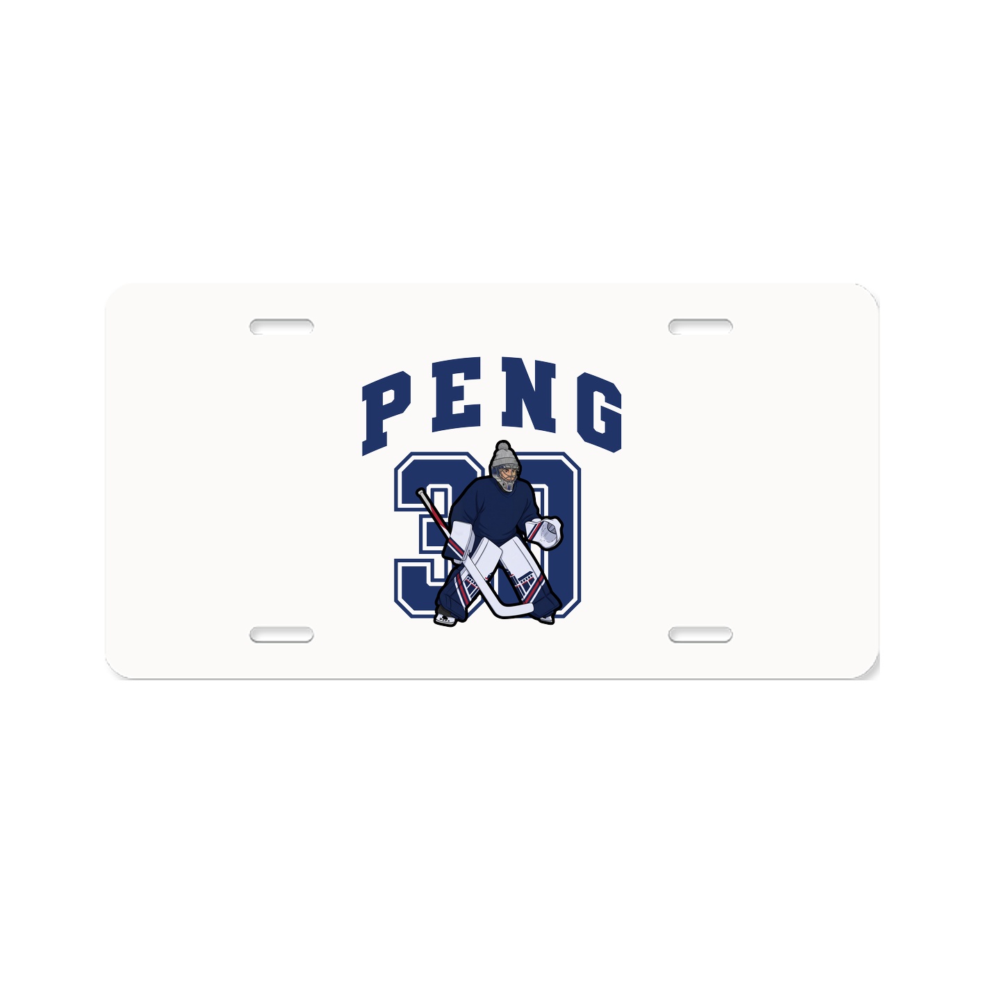 License Plate — Number in Classic