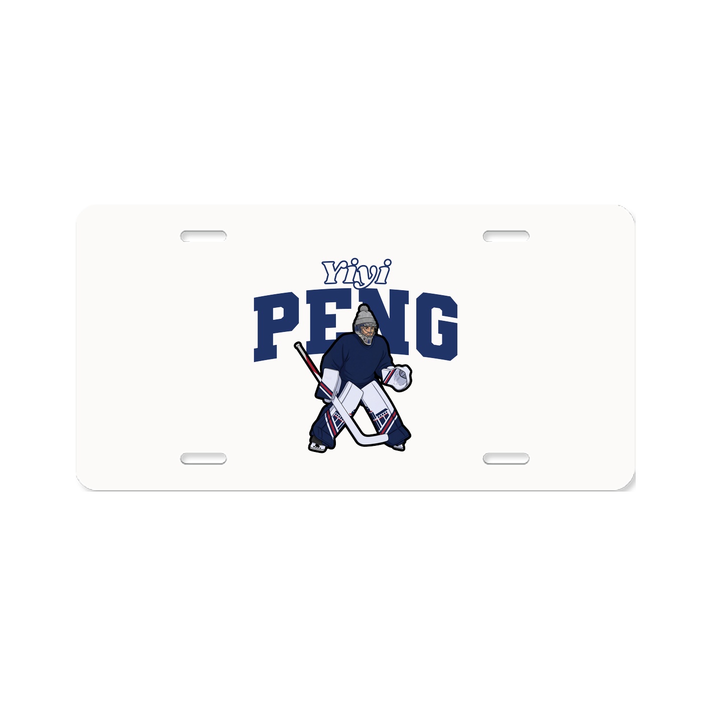 License Plate — Name Arch in Classic
