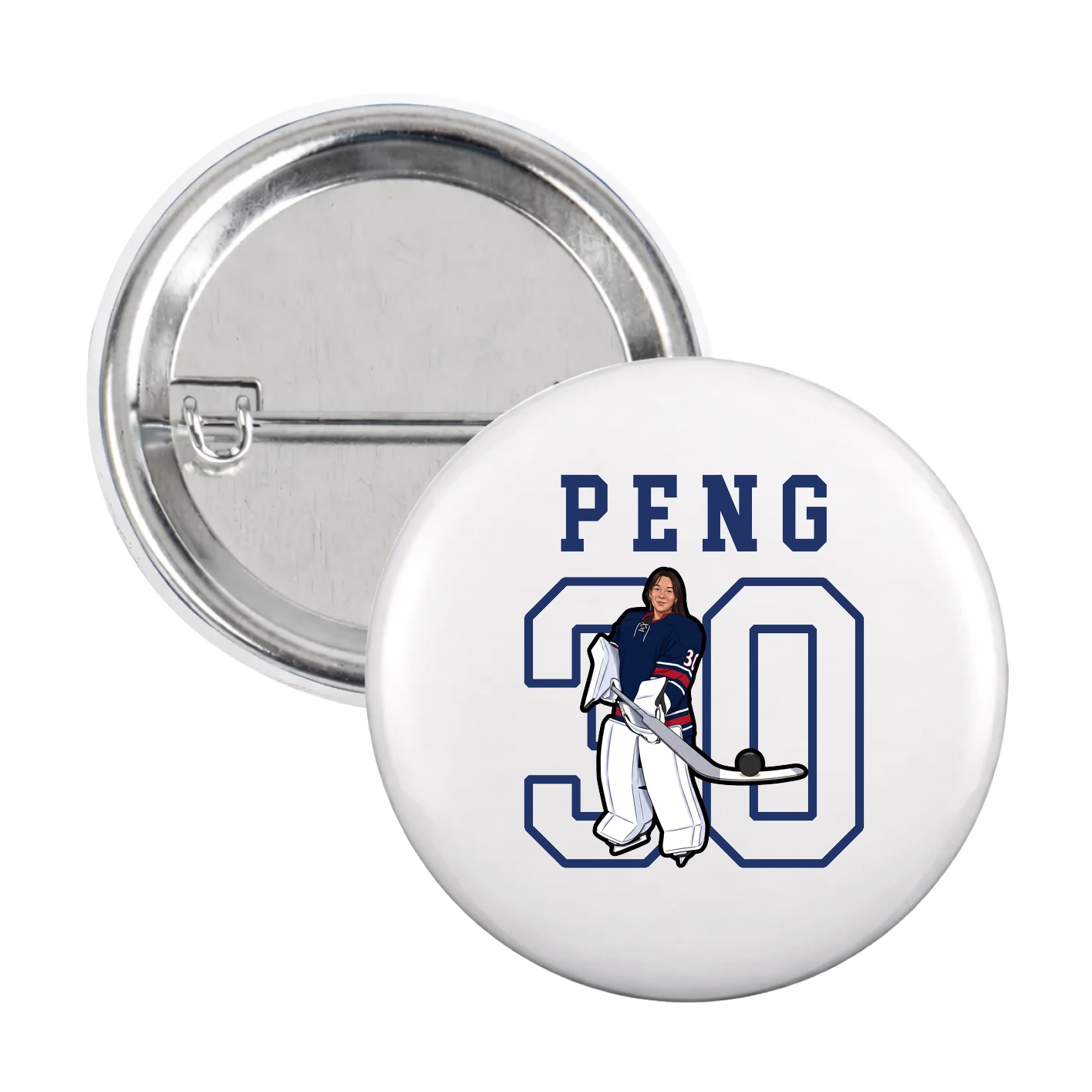 Game Day Button — Shirsey in White