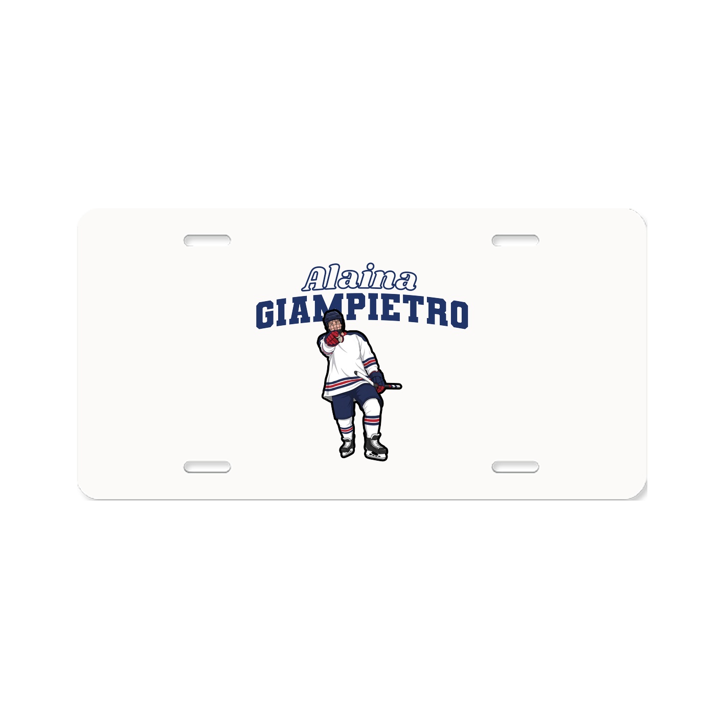 License Plate — Name Arch in Classic