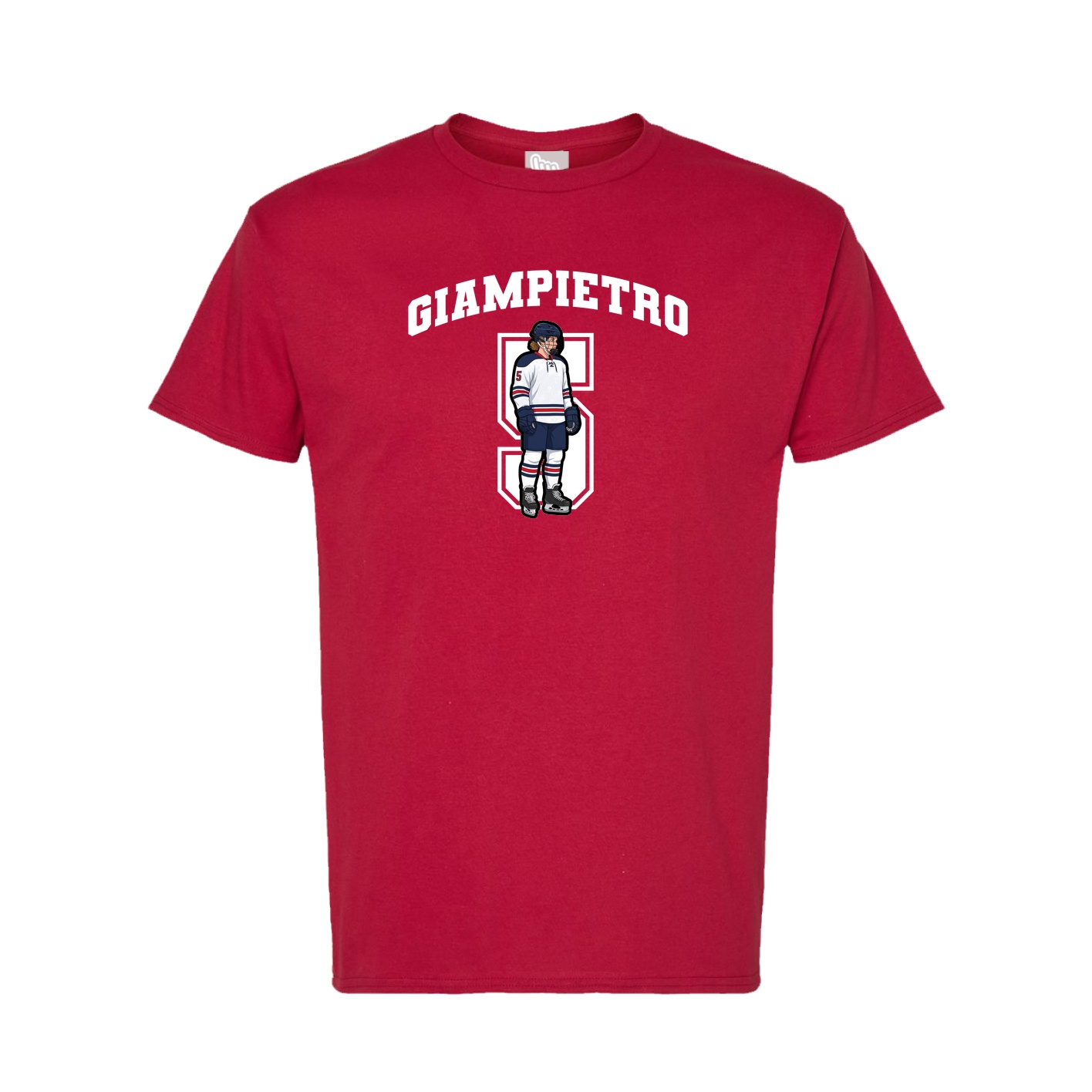 Tee — Number in Crimson