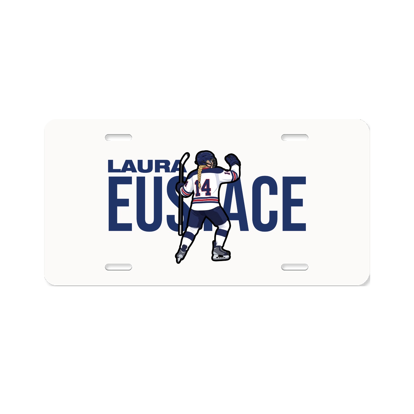License Plate — Player Name in Classic