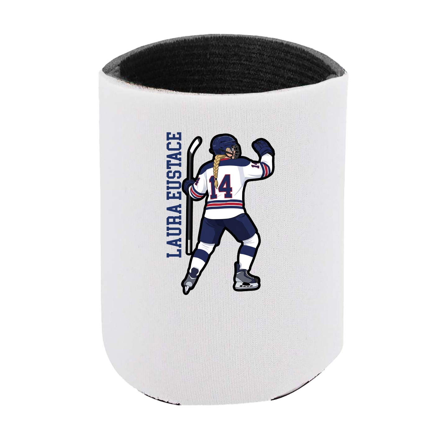 Can Holder — Name Vertical in White