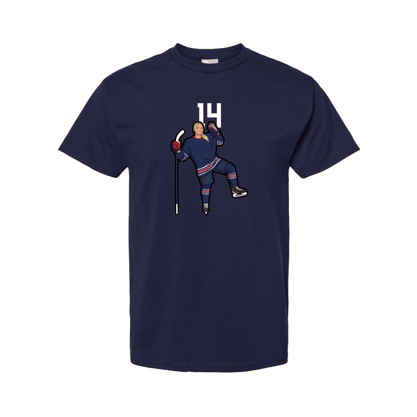 Tee — Number Top in Navy
