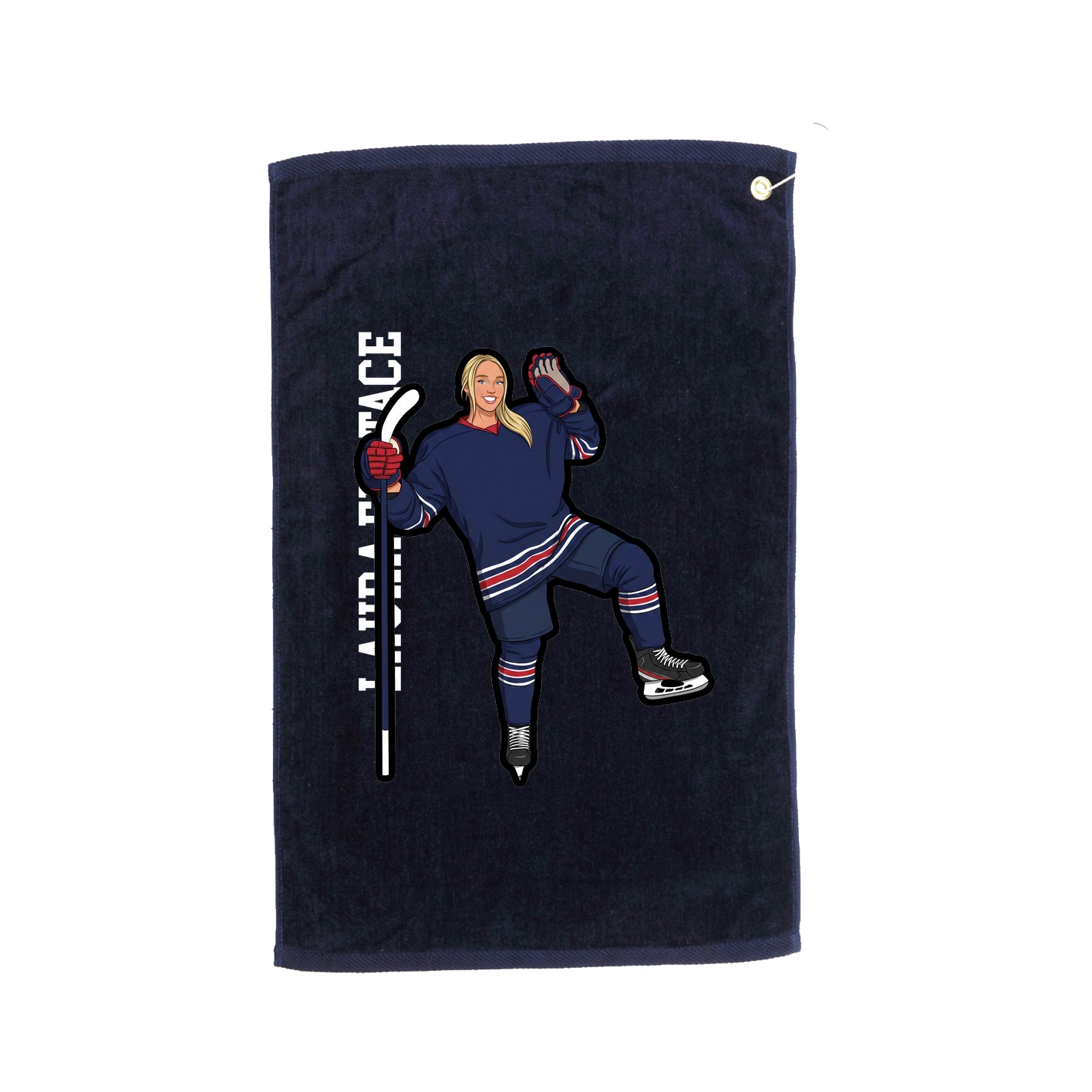 Golf Towel — Name Vertical in Navy