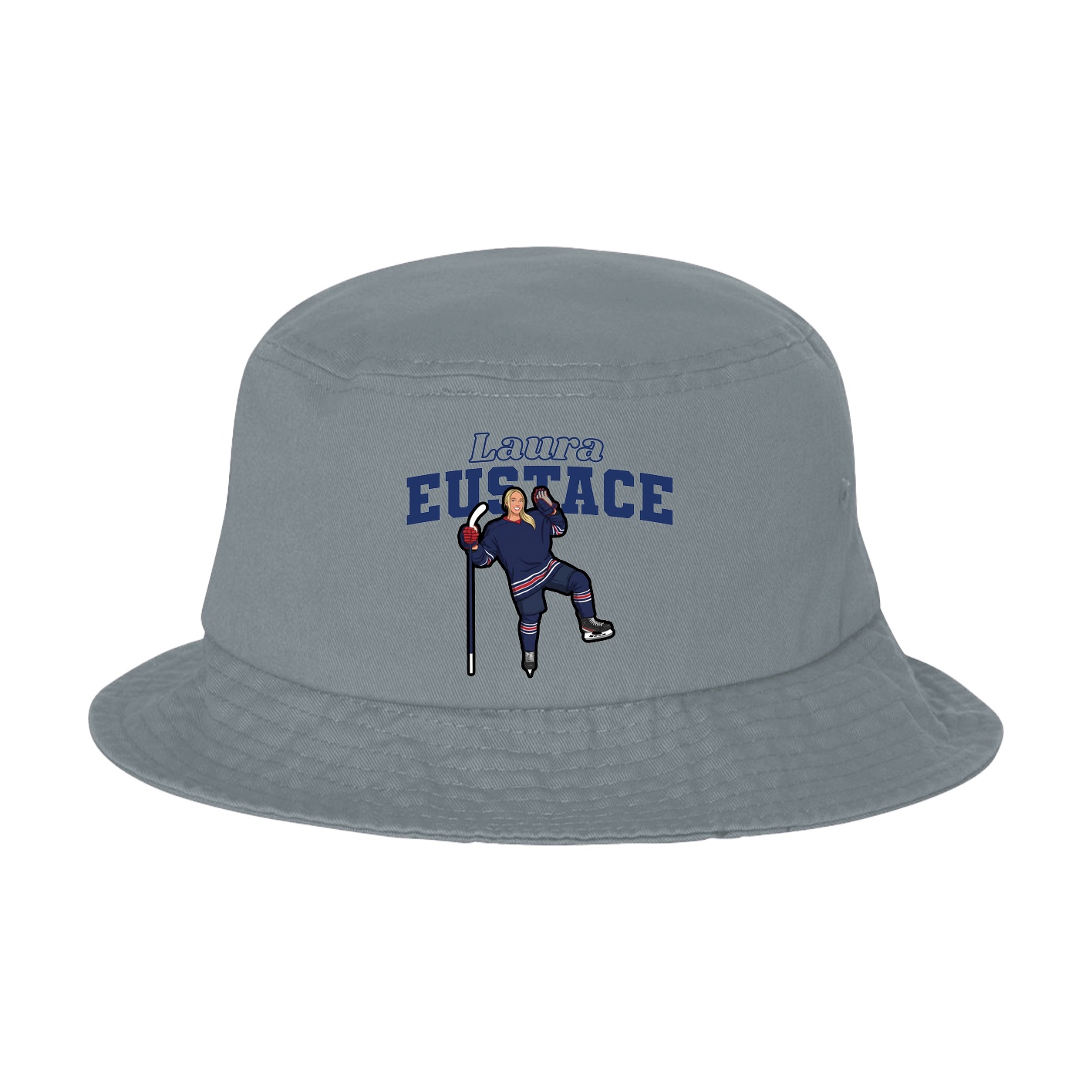 Bucket Cap — Name Arch in Grey