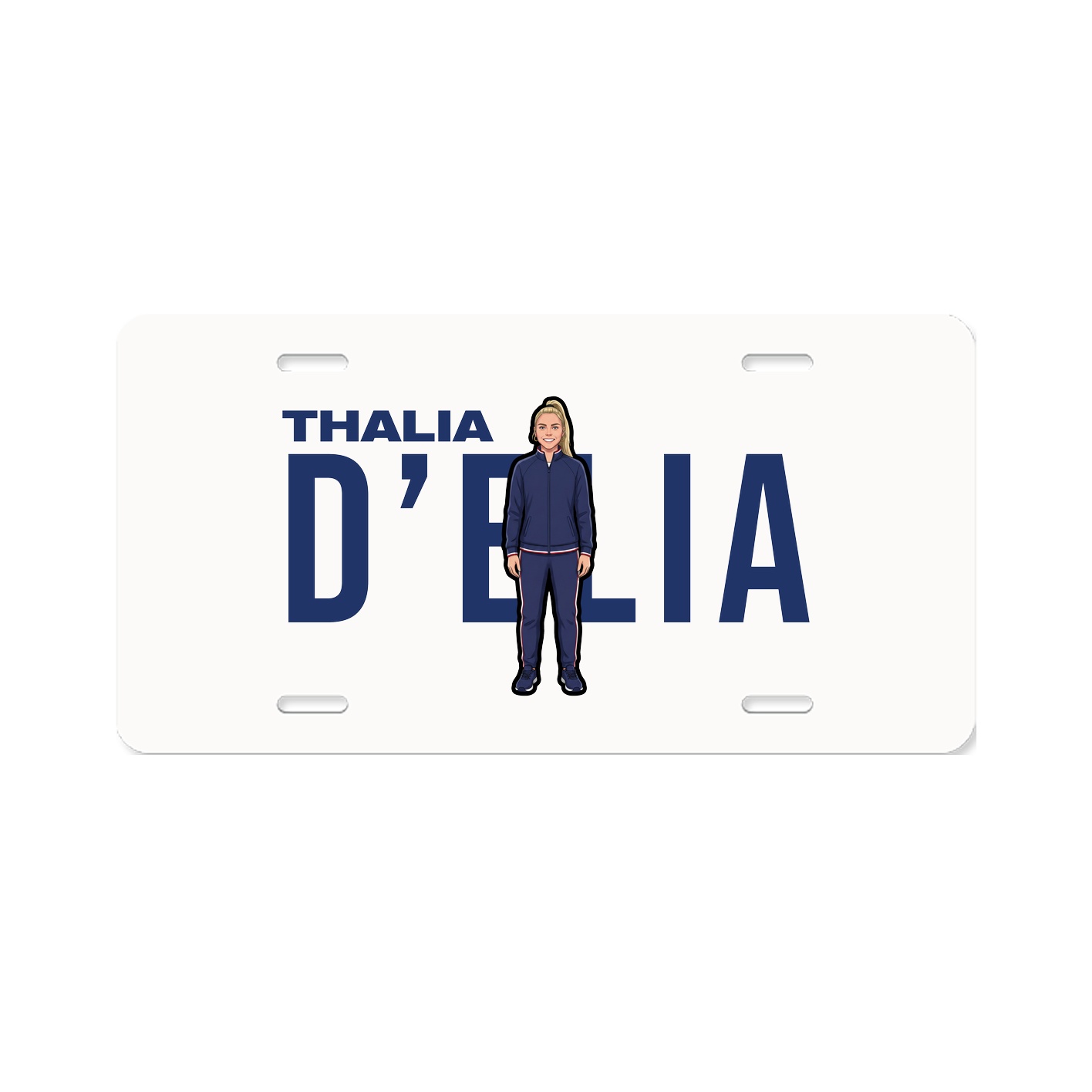 License Plate — Player Name in Classic