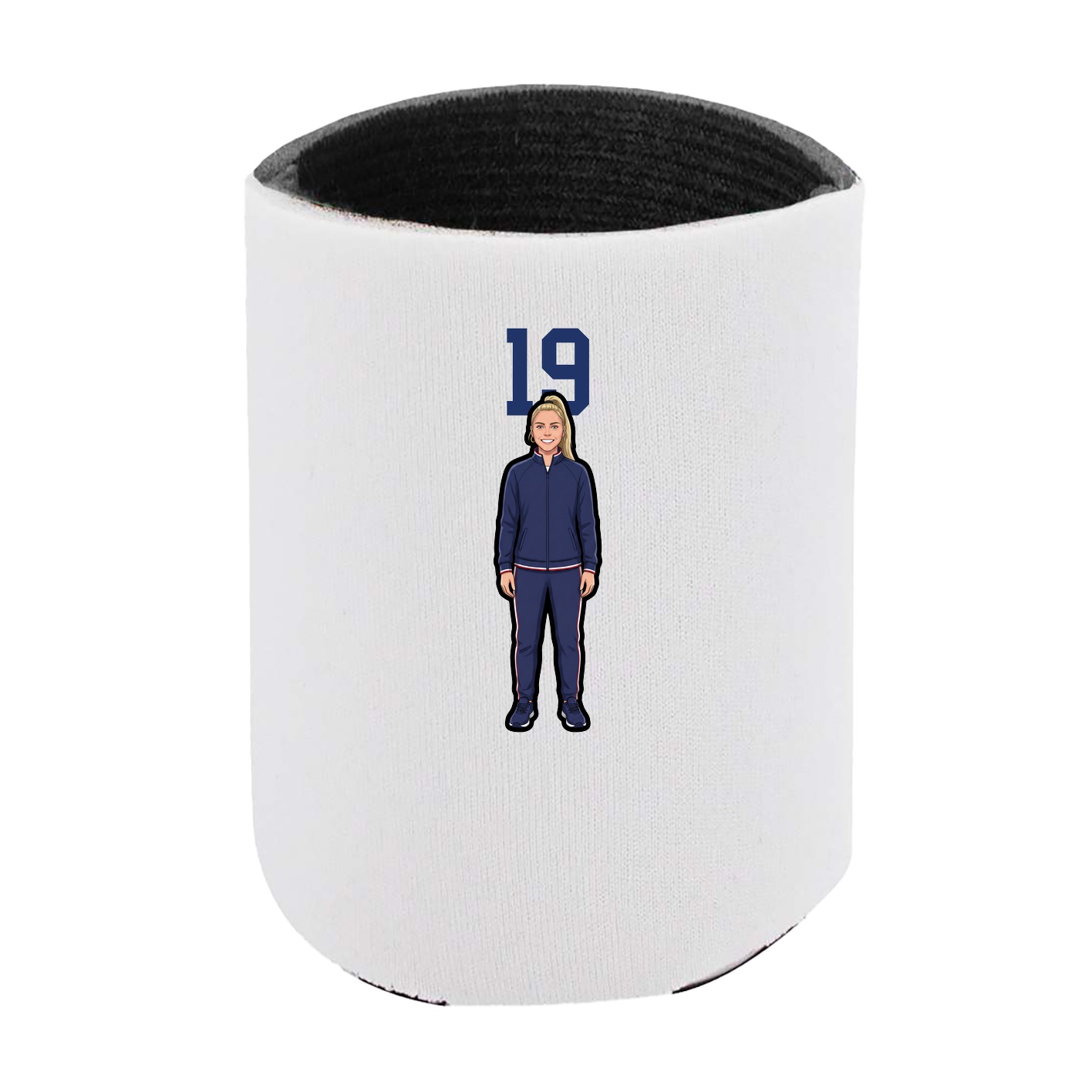 Can Holder — Number Top in White