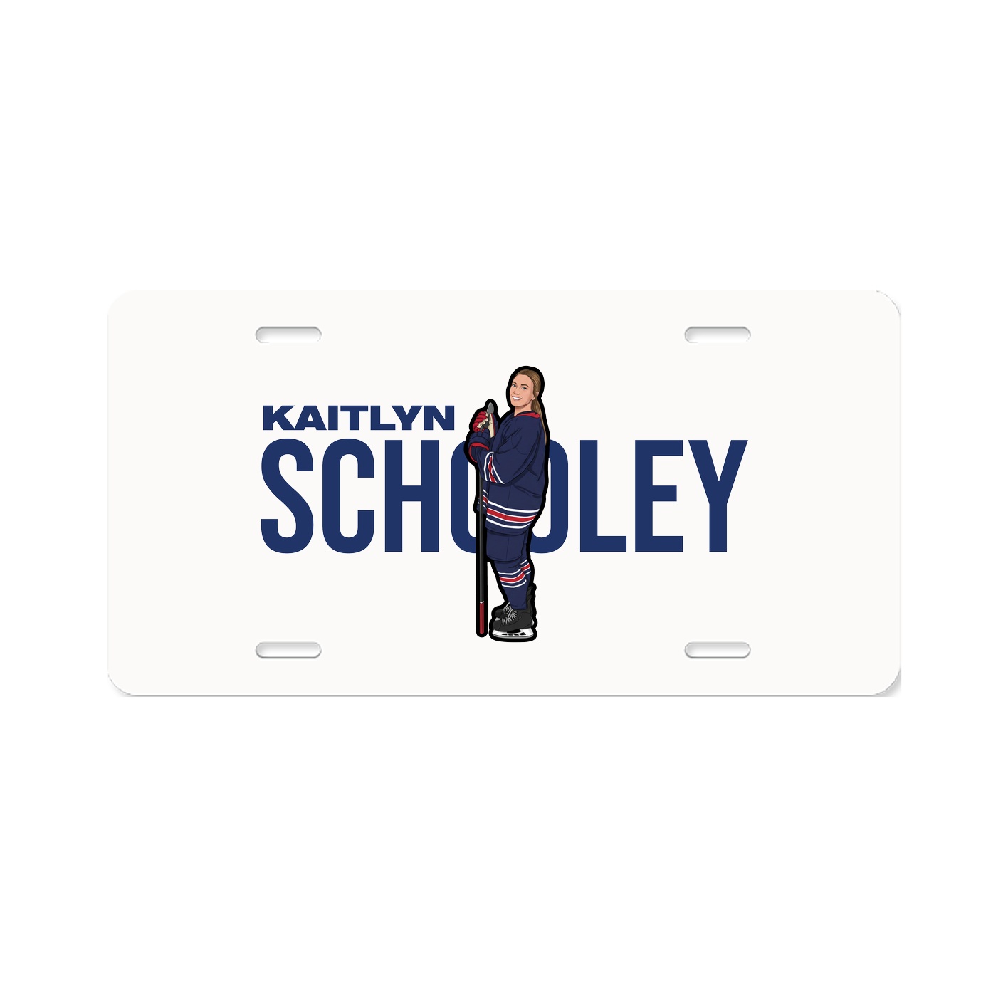 License Plate — Player Name in Classic