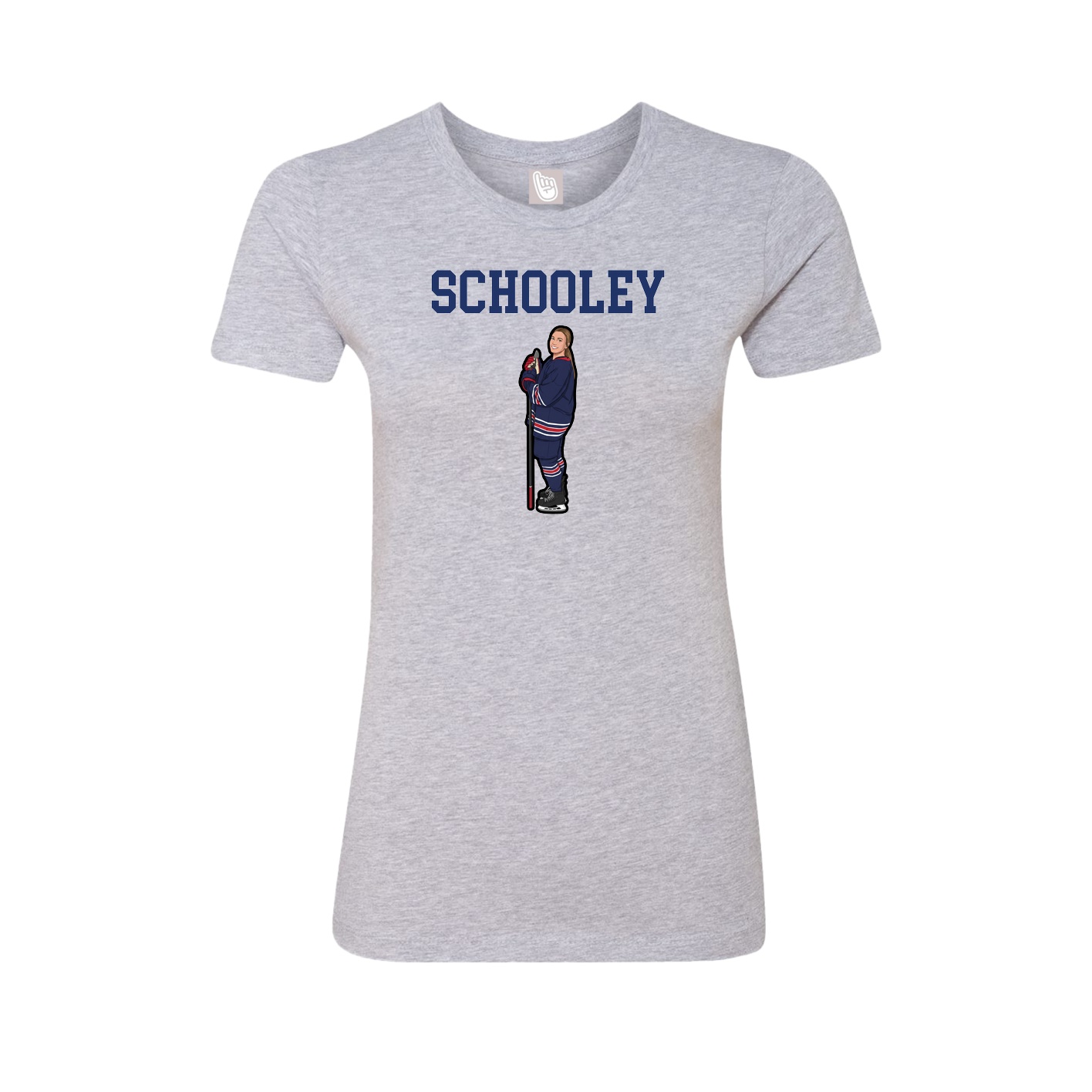 Fitted Women's Tee — Shirsey in Grey