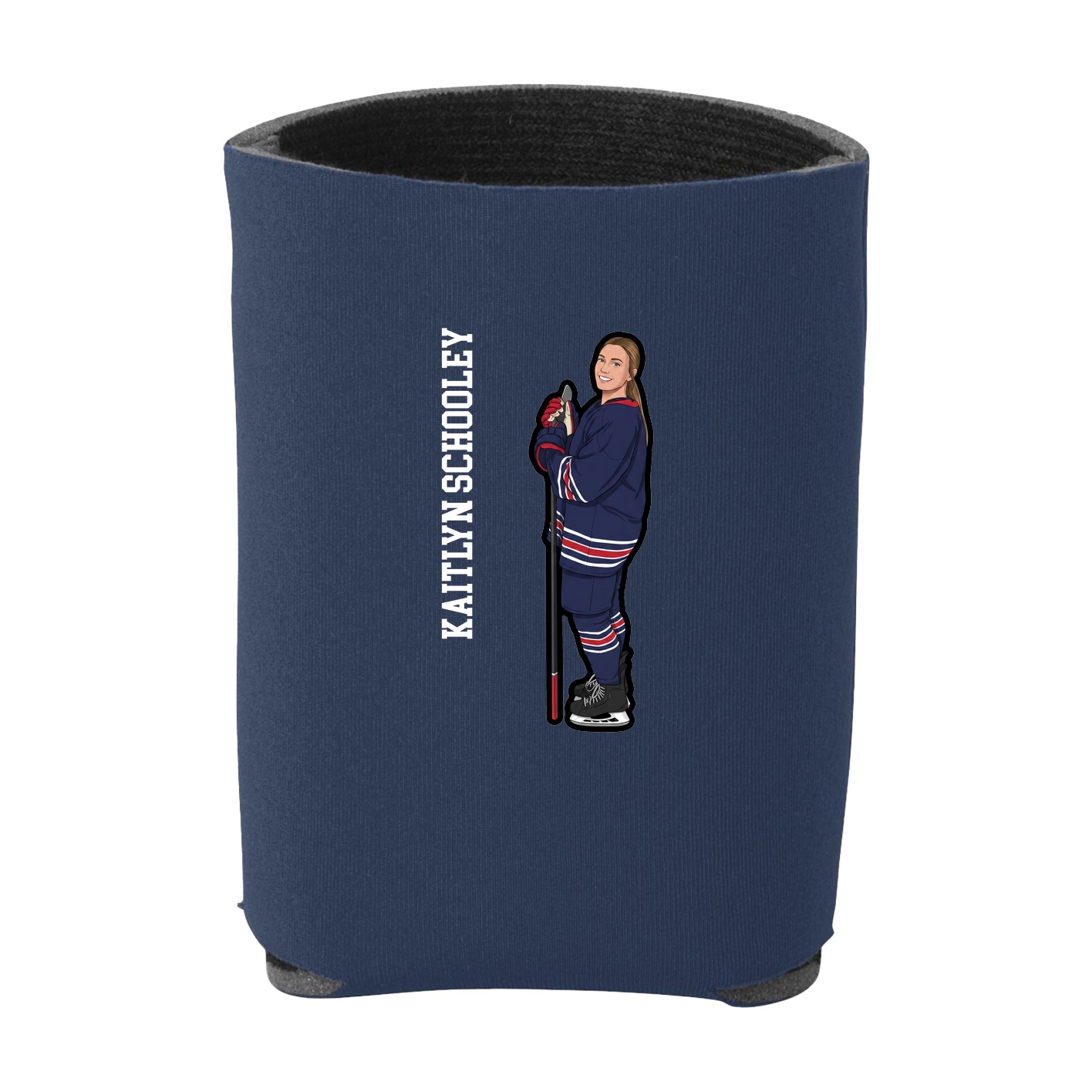 Can Holder — Name Vertical in Navy
