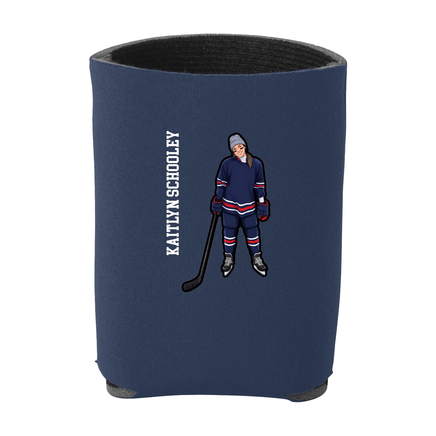 Can Holder — Name Vertical in Navy