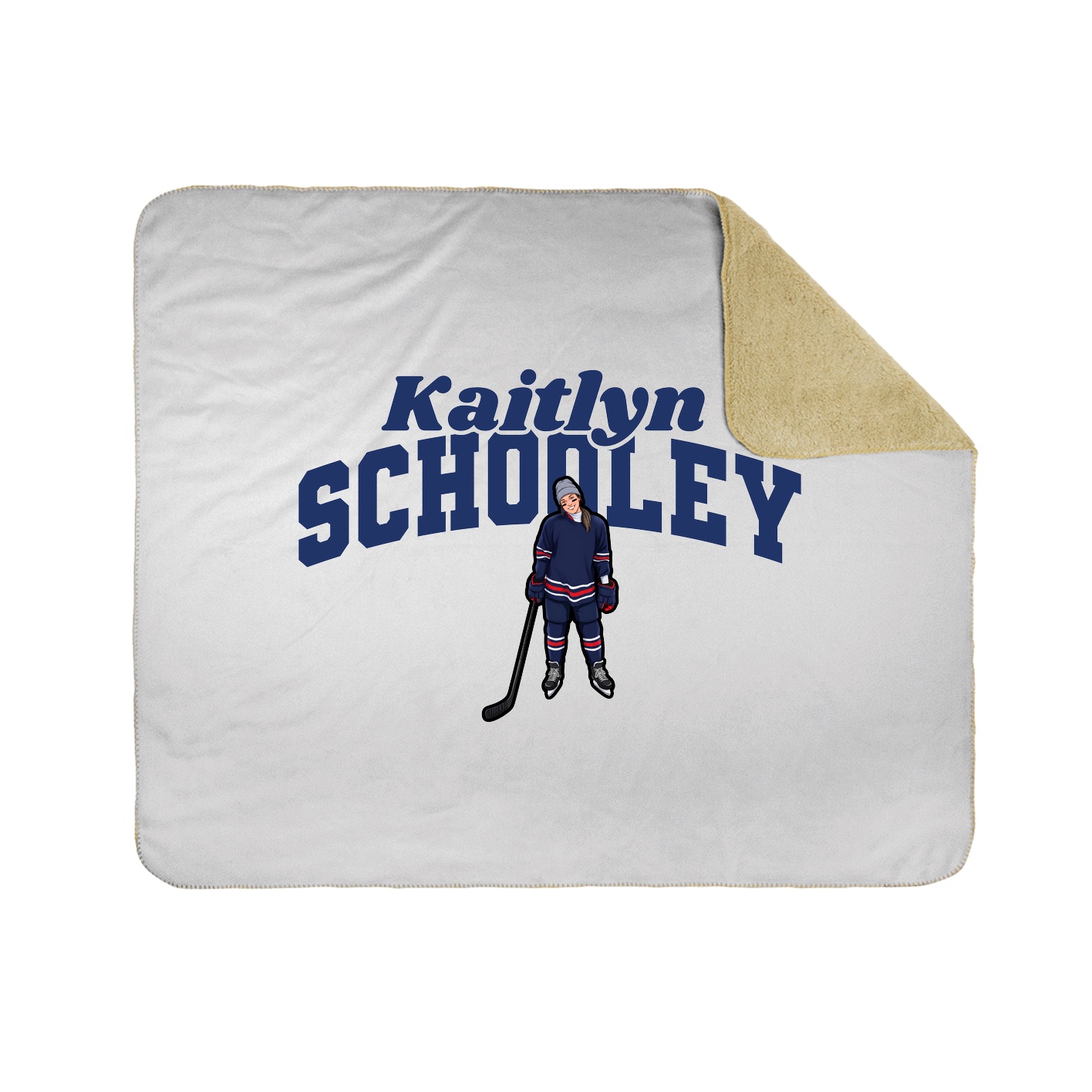 Throw Blanket — Signature Arch in White