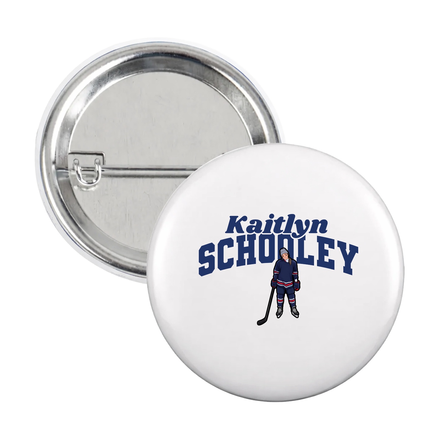 Game Day Button — Signature Arch in White