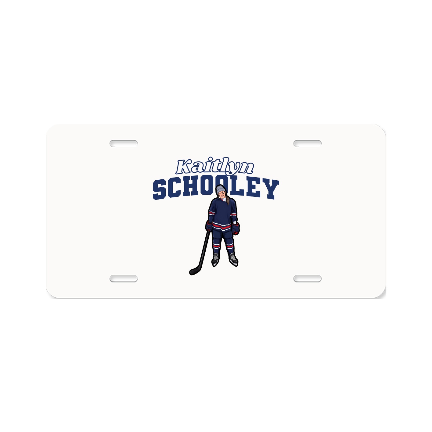 License Plate — Name Arch in Classic