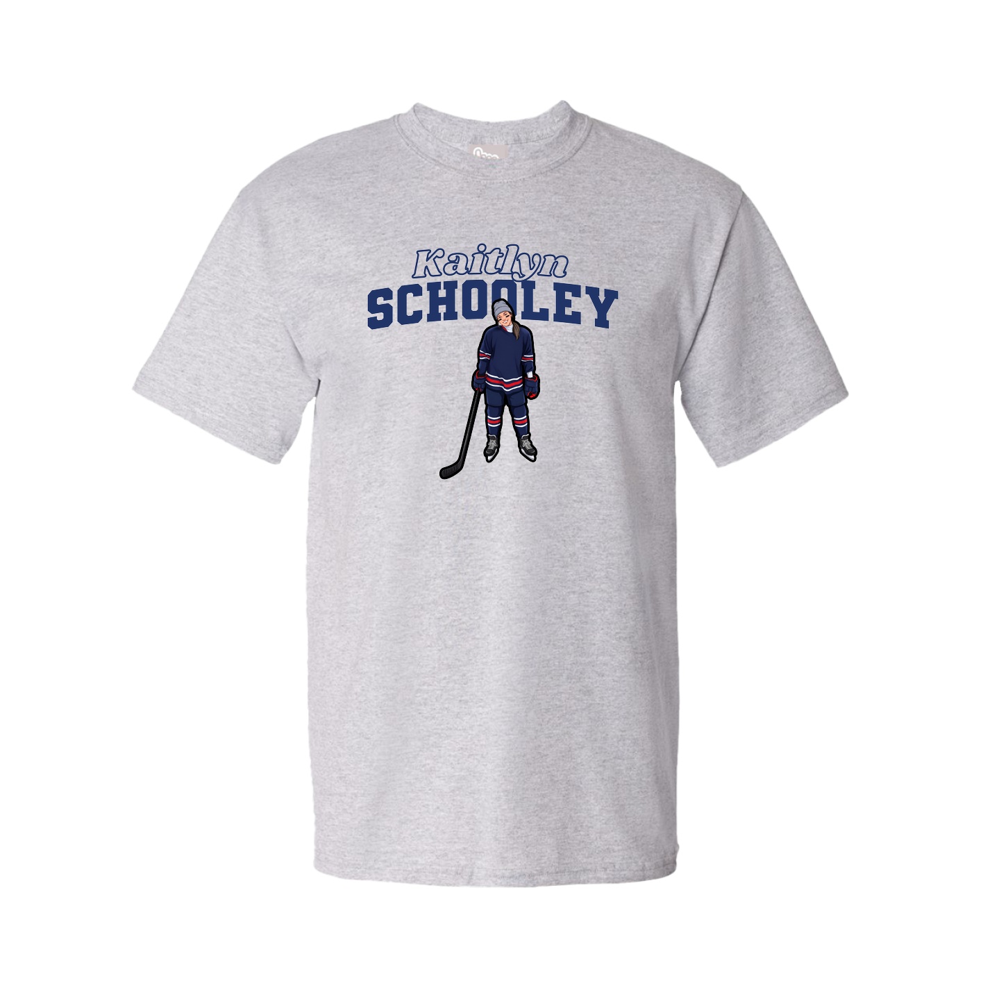 Youth Tee — Name Arch in Grey
