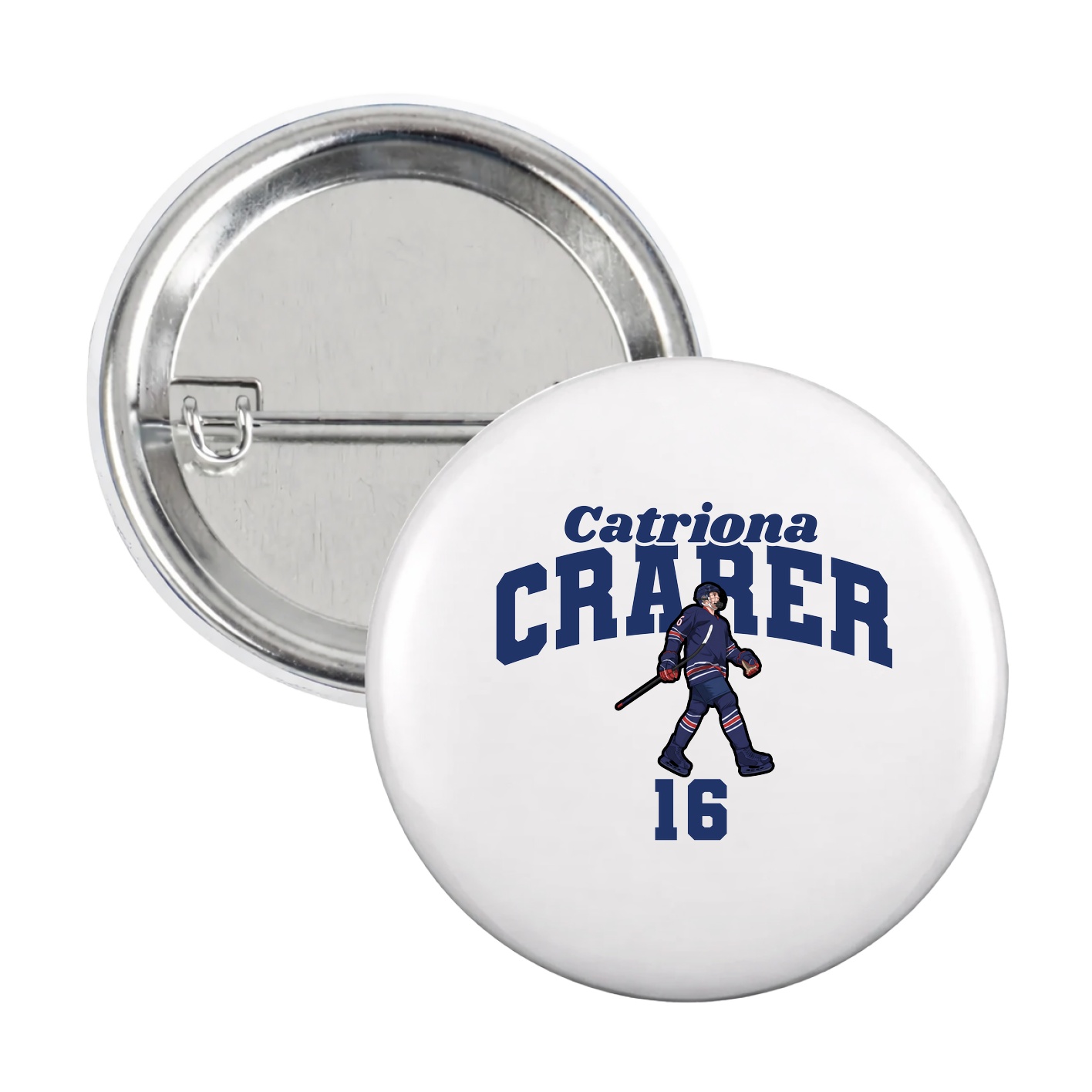 Game Day Button — Signature Arch in White