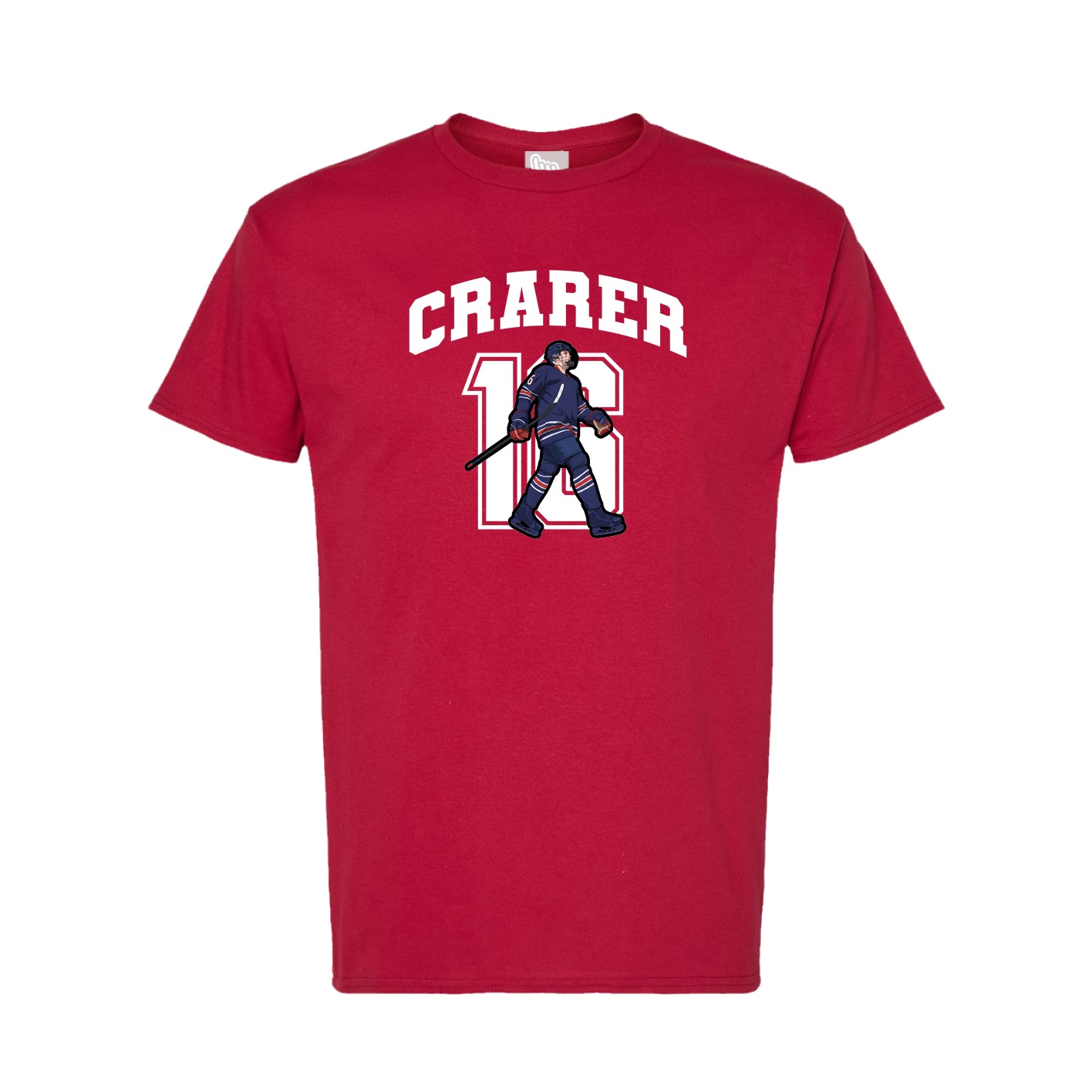 Tee — Number in Crimson