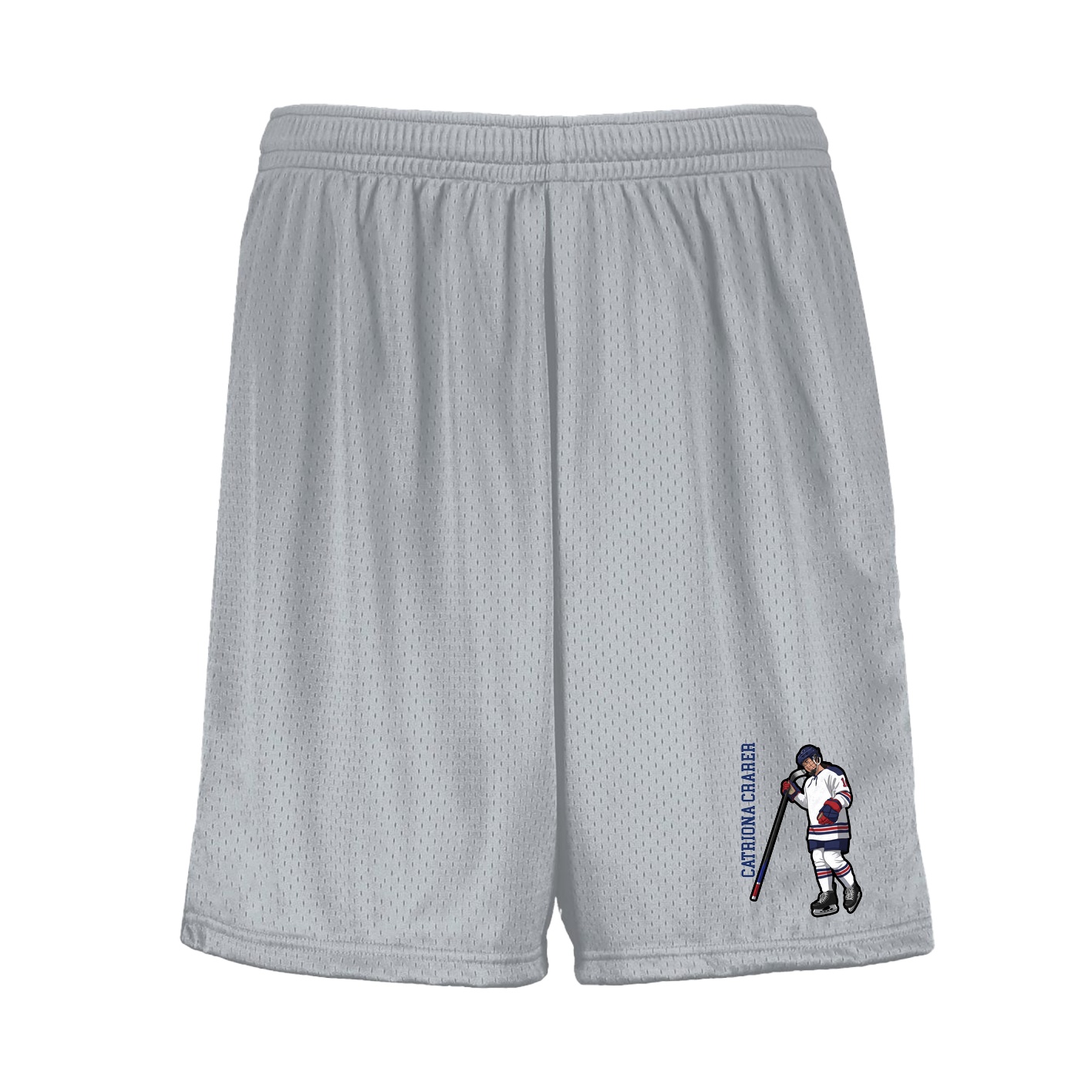 Shorts — Name Vertical in Silver