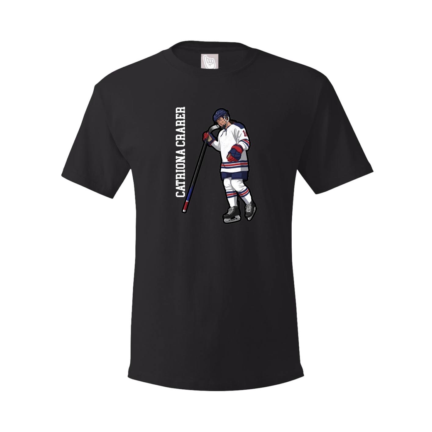Youth Tee — Name Vertical in Black