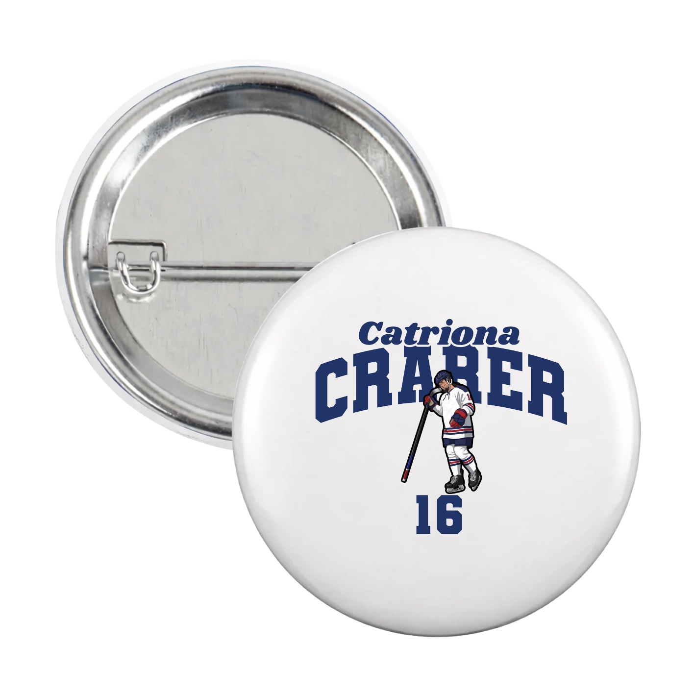 Game Day Button — Signature Arch in White