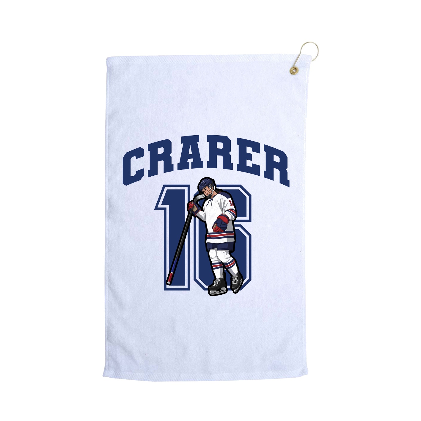 Golf Towel — Number in White