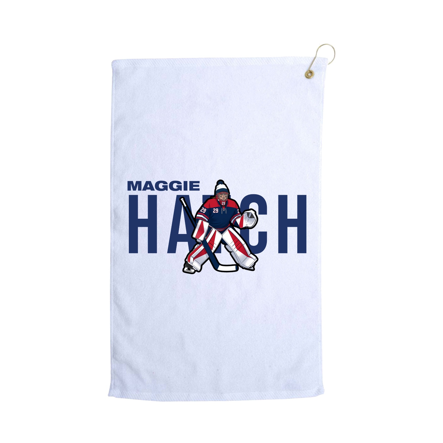 Golf Towel — Player Name in White