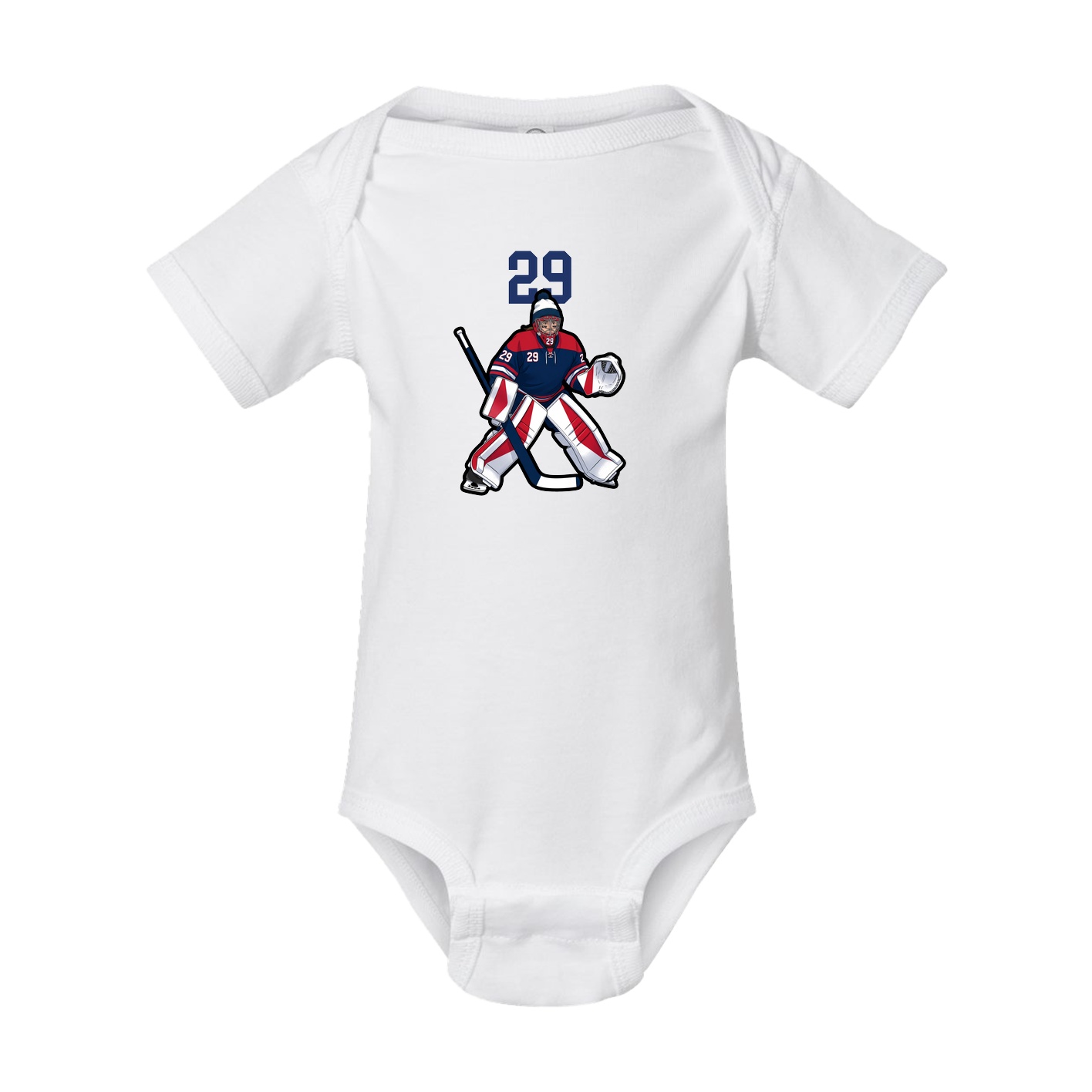 Baby Onesie — Number Top in White
