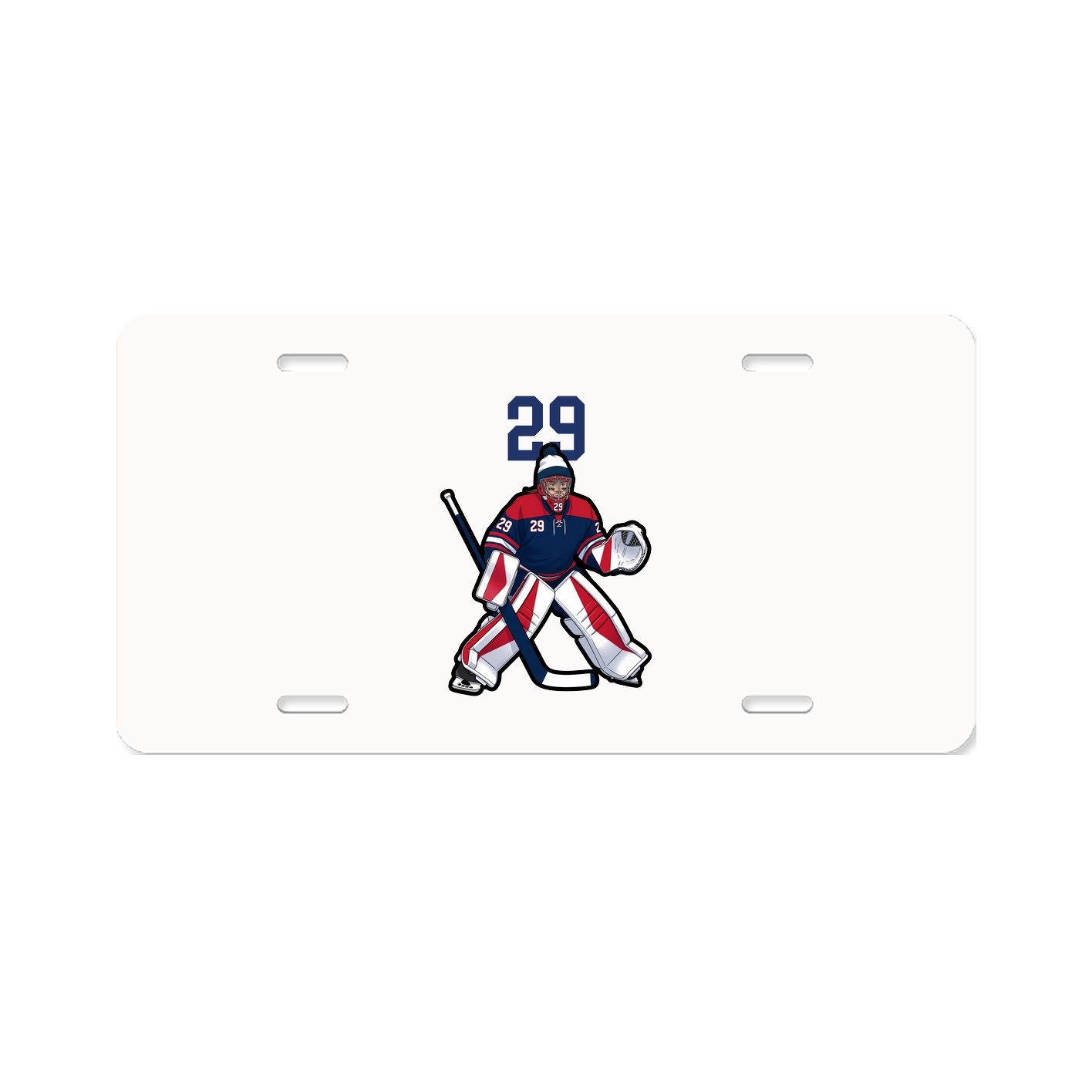 License Plate — Number Top in Classic