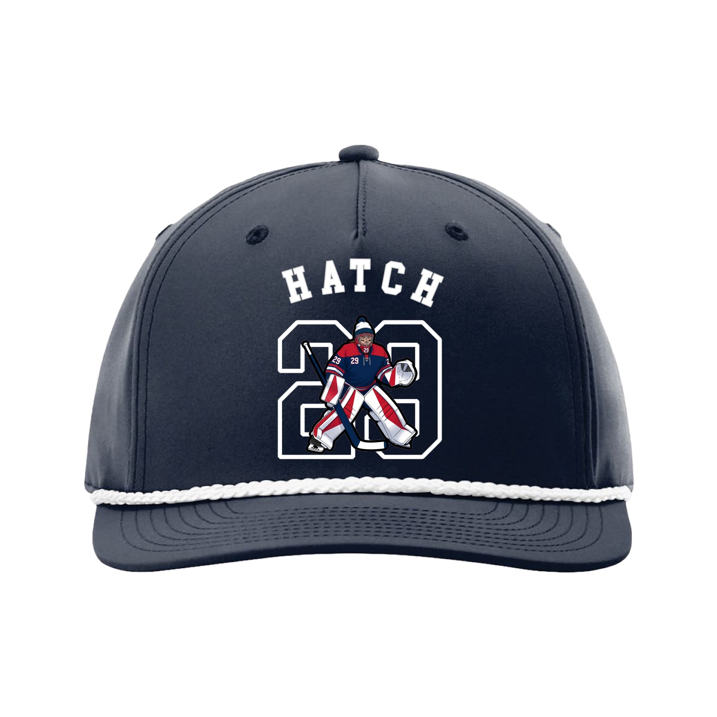 Five-Panel Classic Rope Cap — Shirsey Arch in Navy