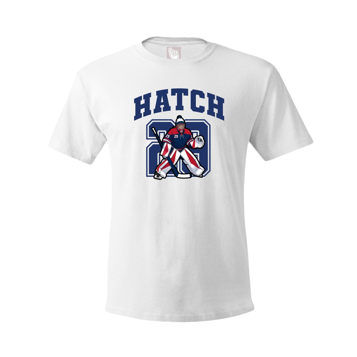 Youth Tee — Number in White