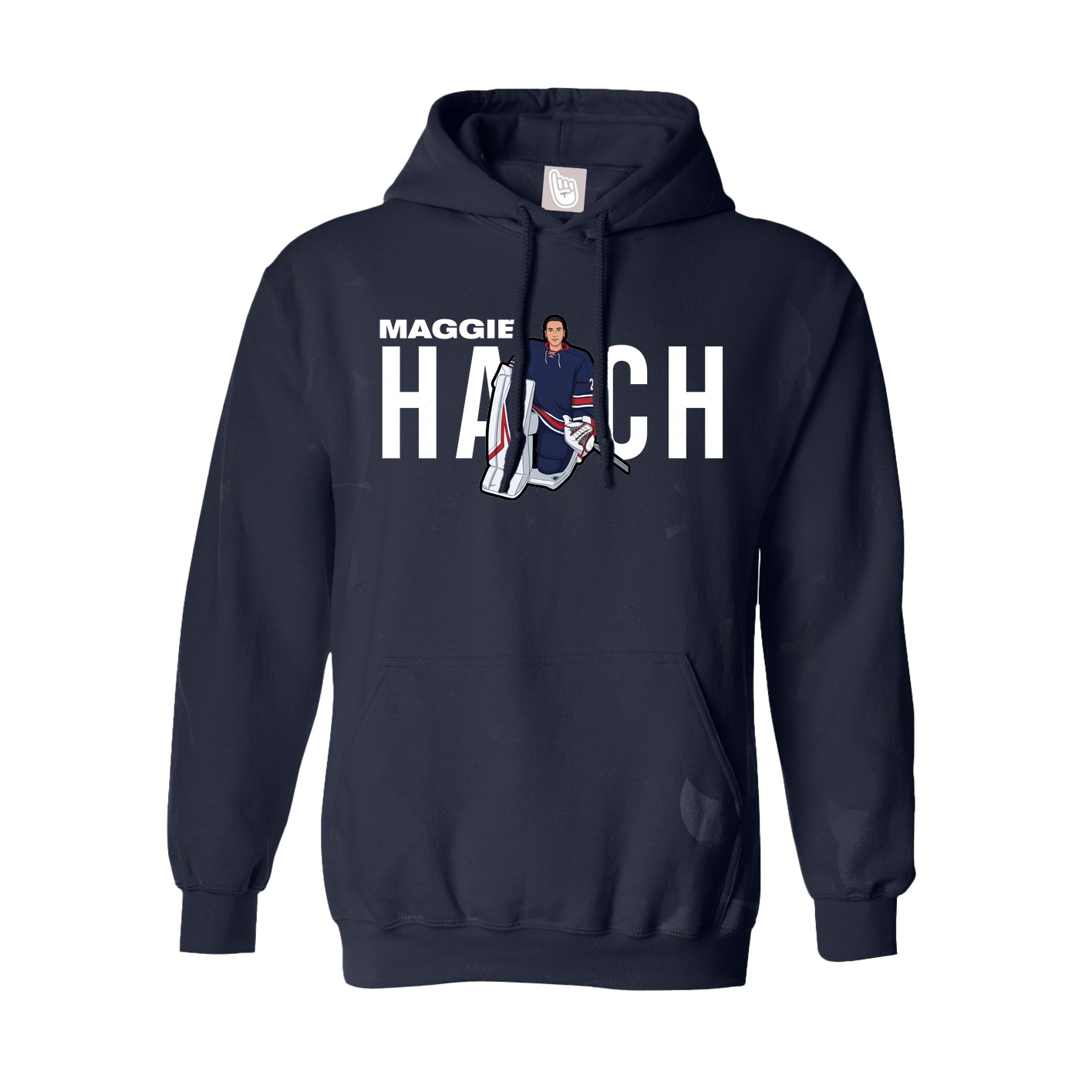 Youth Hoodie — Player Name in Navy