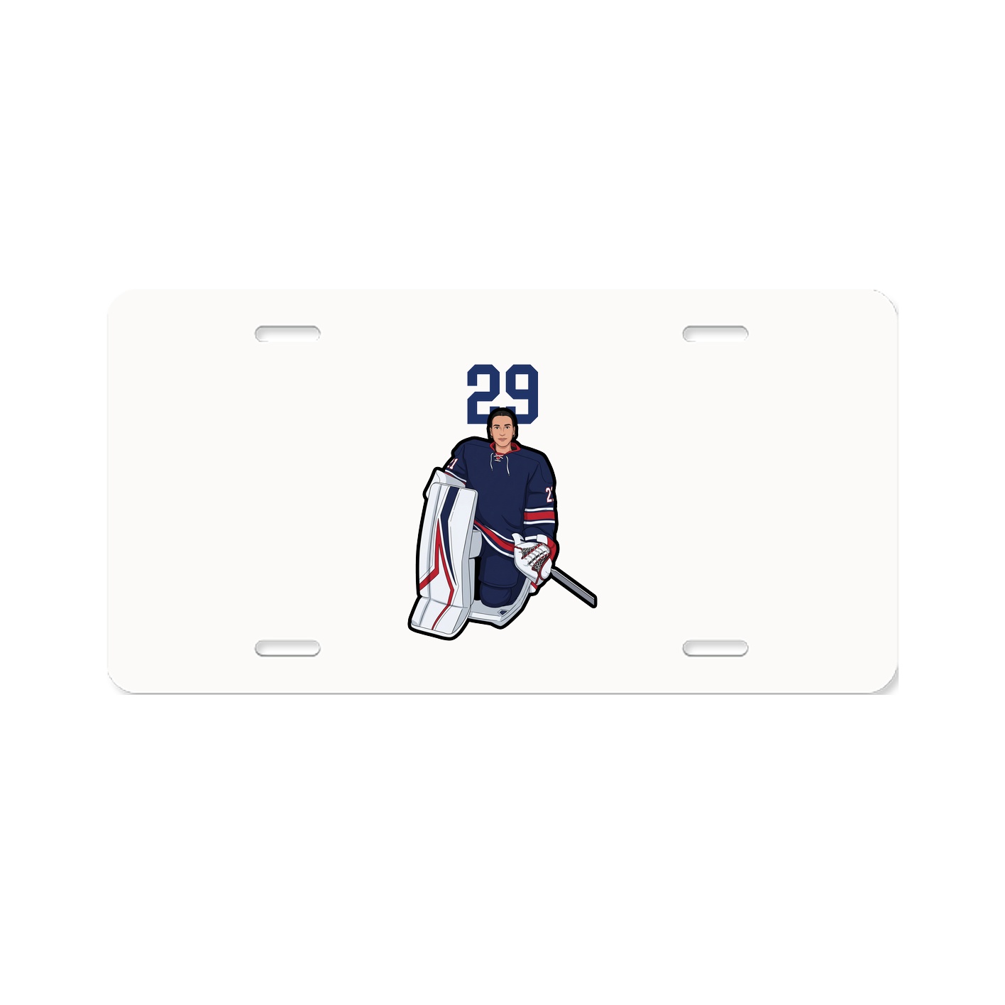 License Plate — Number Top in Classic