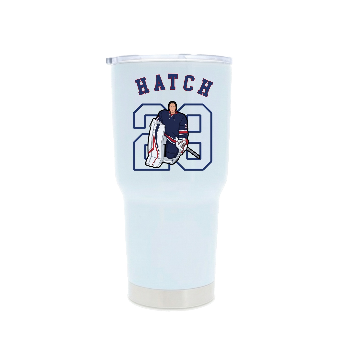 30oz Stainless Steel Tumbler — Shirsey Arch in White