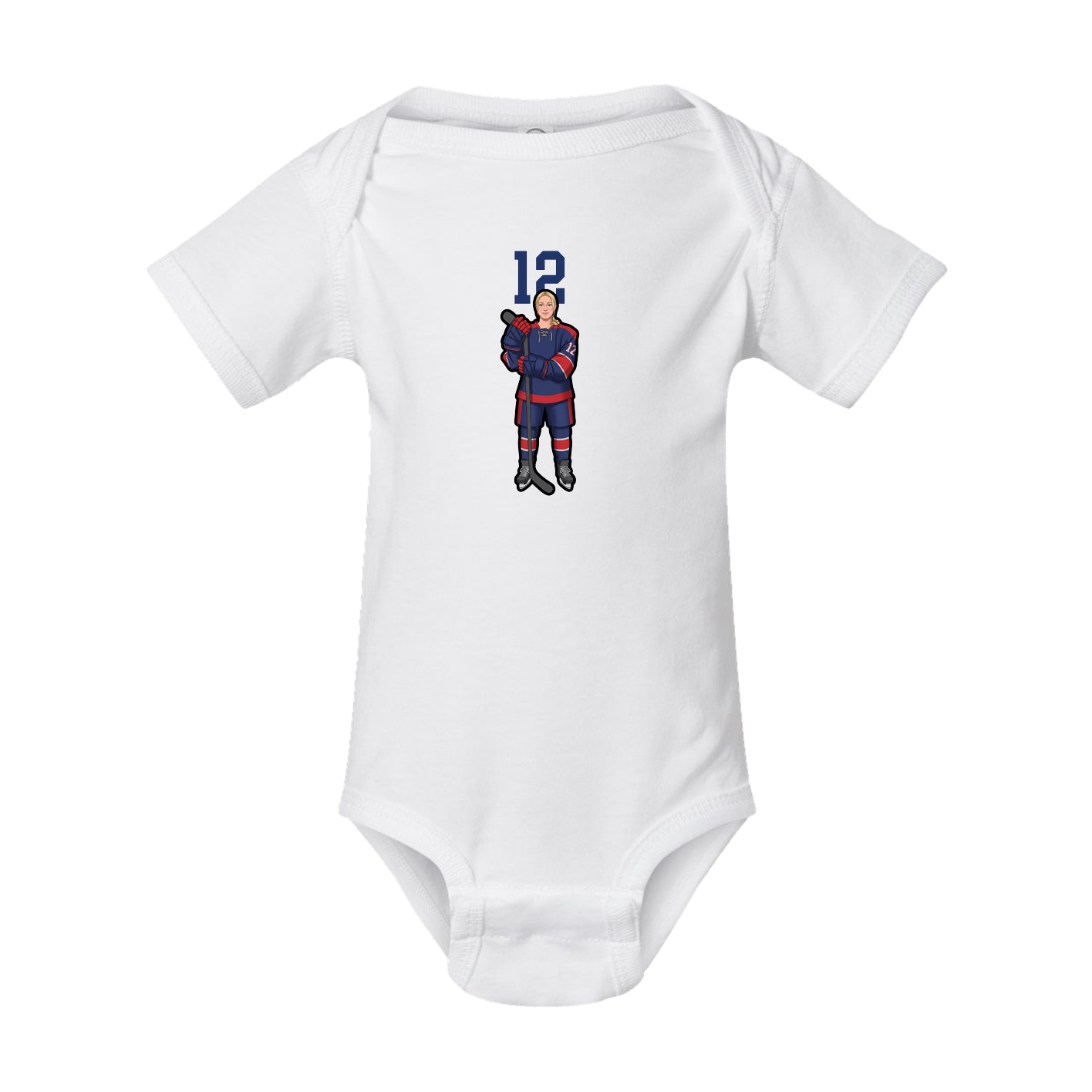 Baby Onesie — Number Top in White